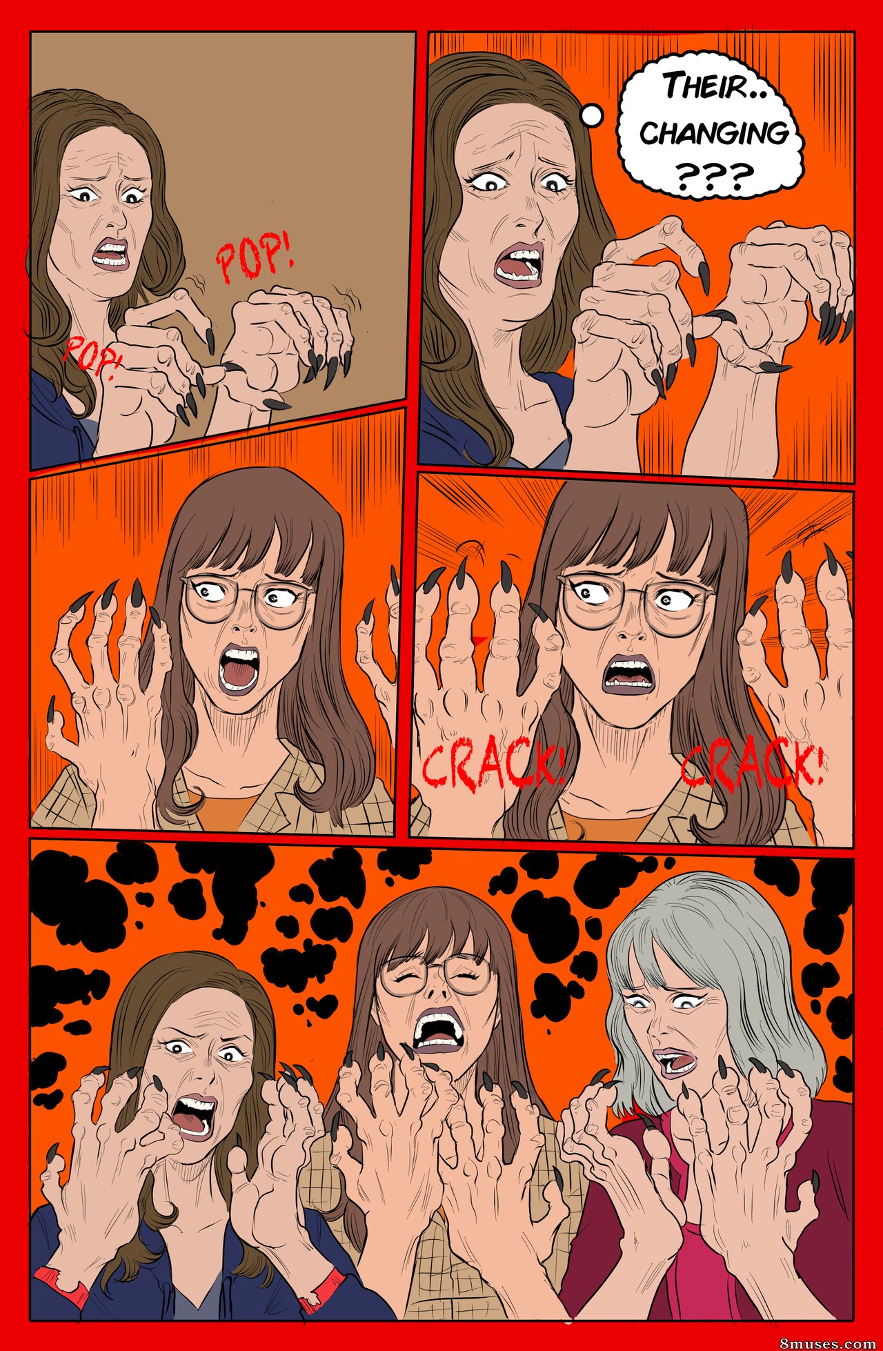 Locofuria Comics - 3 milfs and full moon - Page 8