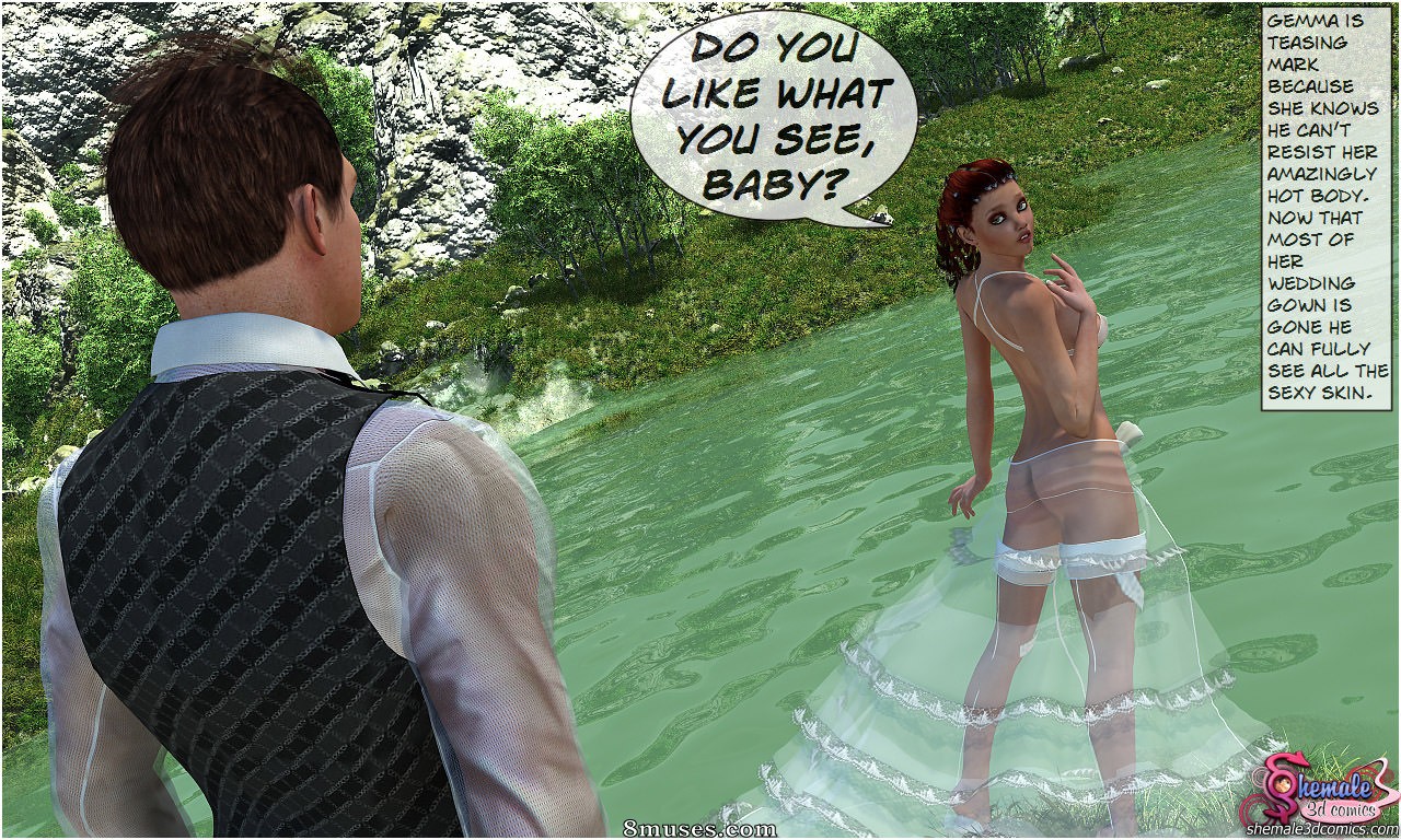 Shemale3DComics.com Collection - Noiva transexual travessa - Página 16