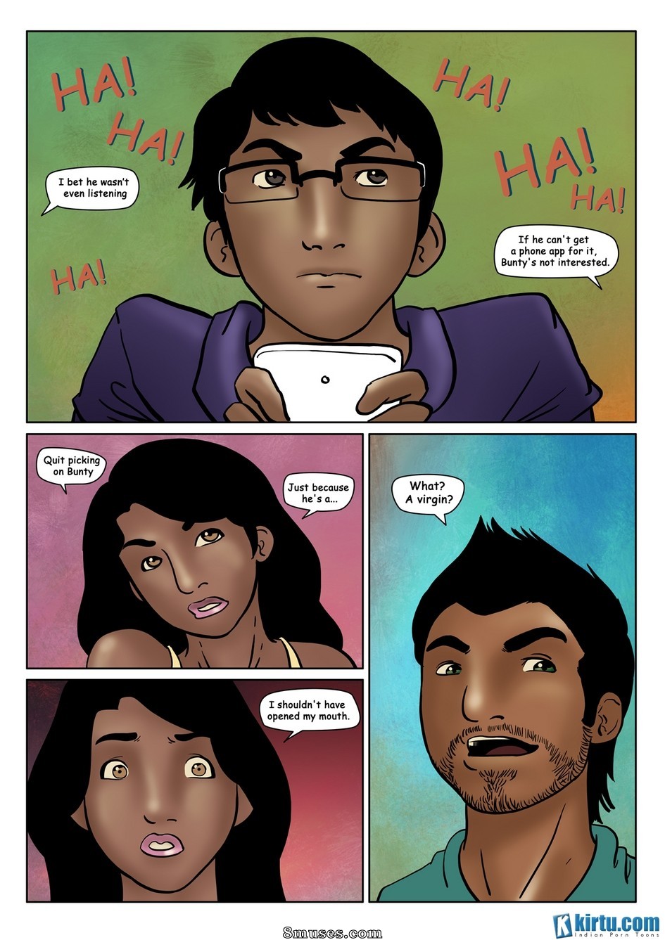 Kirtu.com Comics - Saath Kahaniya - Episódio 6 - Conexão de internet - Página 3