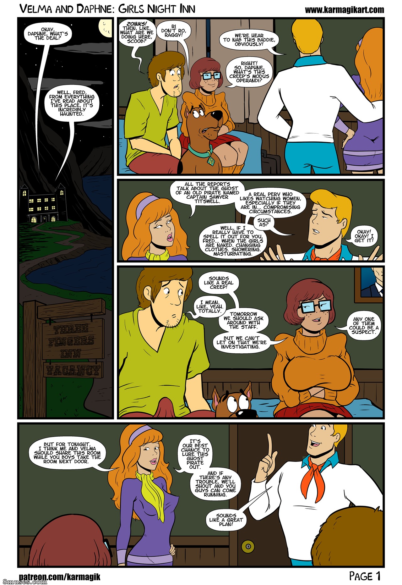 Velma y Daphne en la posada de las chicas - Color - Página 2