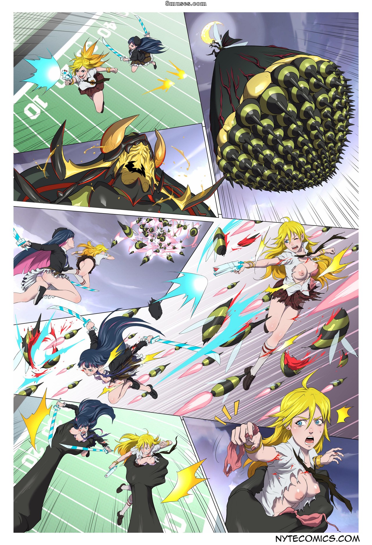 Nyte Vore Comics - Panty & Stocking with Queen Bee's Royal Jelly - Page 16