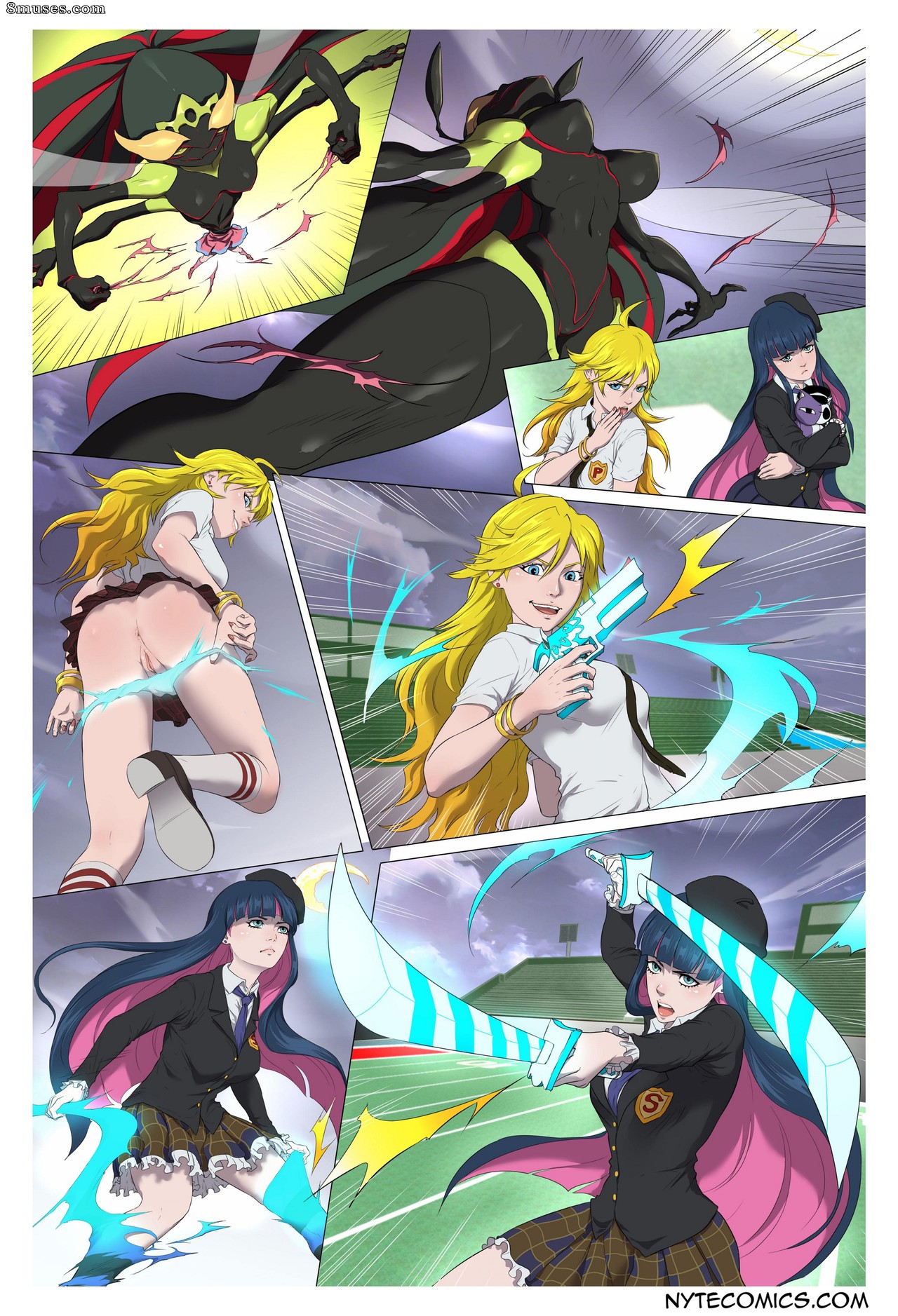 Nyte Vore Comics - Panty & Stocking with Queen Bee's Royal Jelly - Page 14