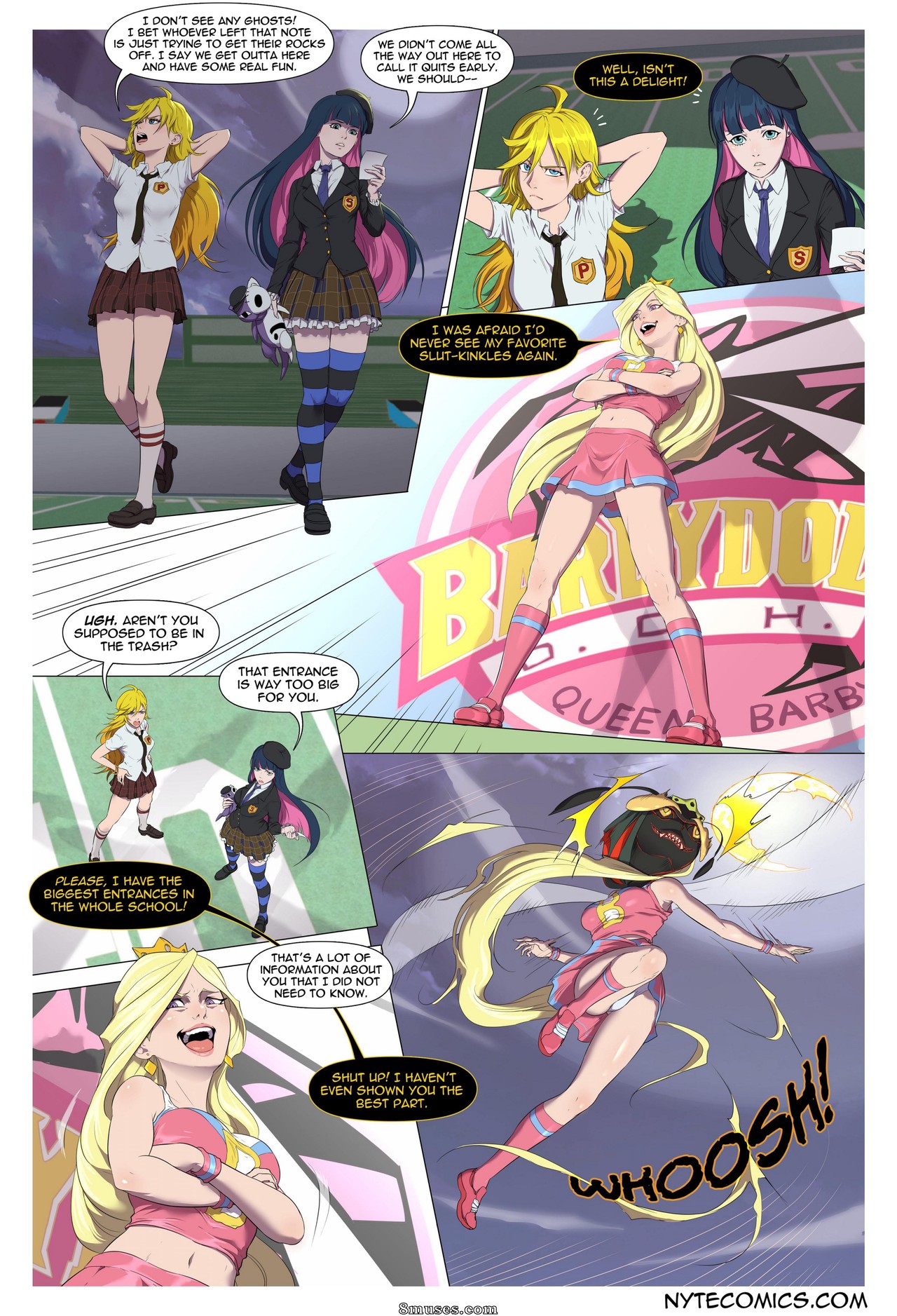 Nyte Vore Comics - Panty & Stocking avec la gelée royale de la reine Abeille - Page 3