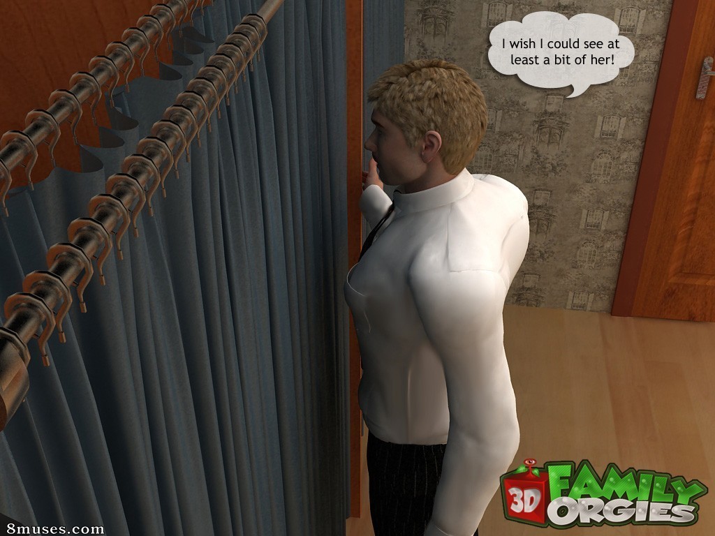 3DFamilyOrgies.com Comics - Pai ajuda a escolher vestido para a filha - Página 8