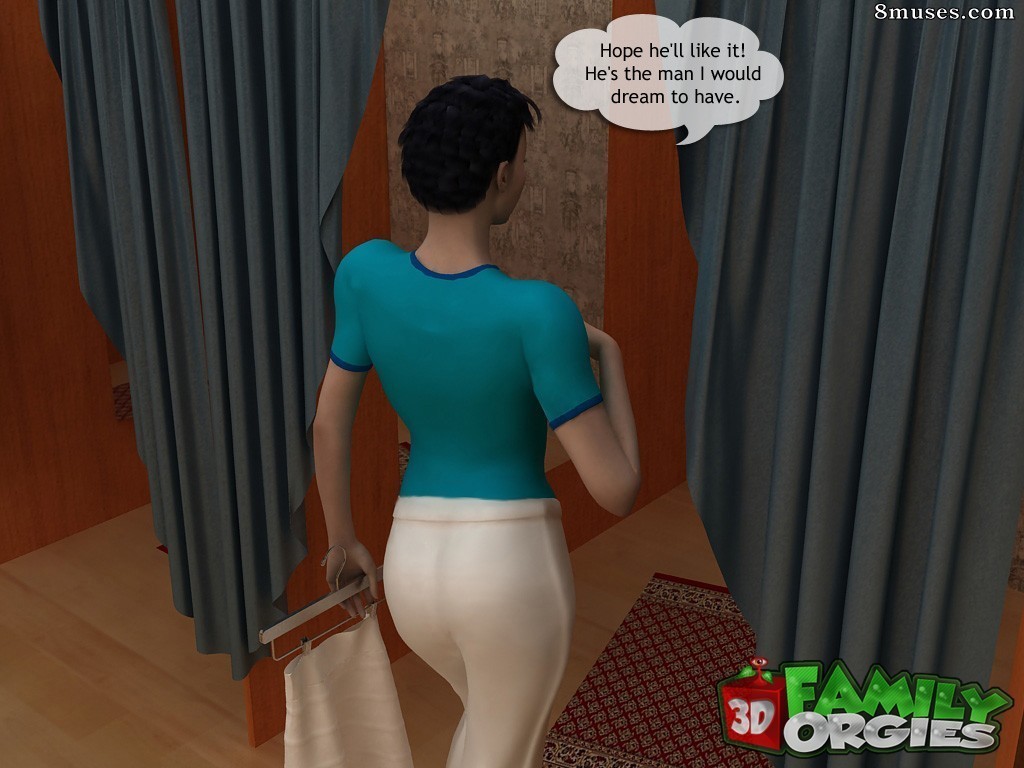 3DFamilyOrgies.com Comics - Dad has helped to pick up the dress to a daughter - Page 5