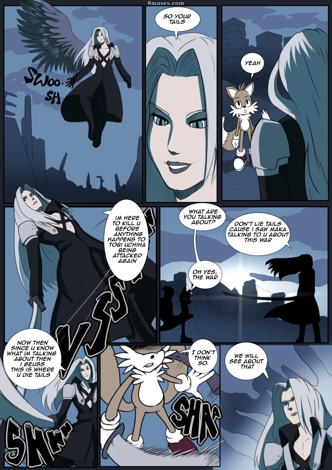 Lemonfont Comics - Caudas vs Sephiroth - Página 1