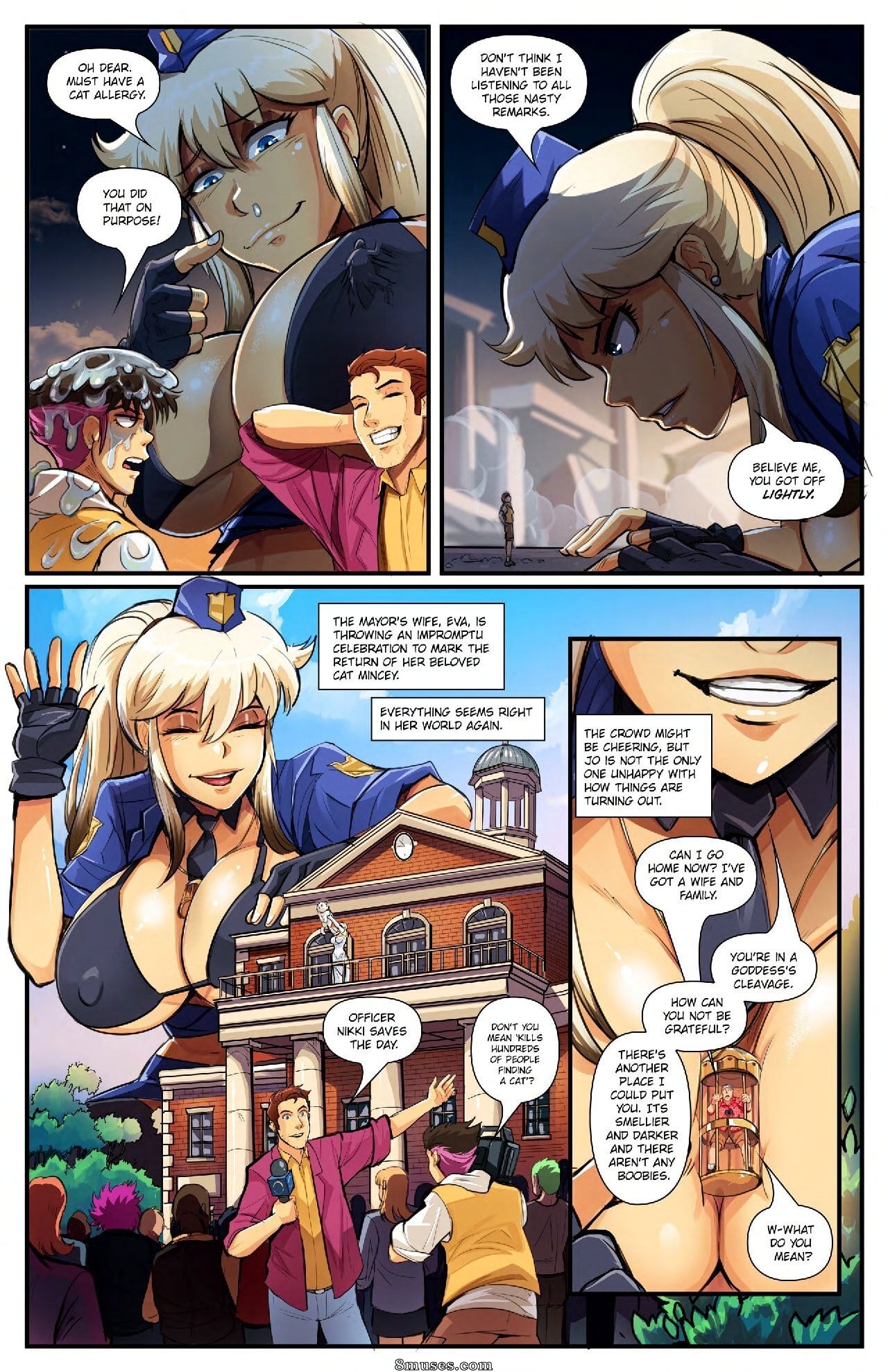 Page 13 | Giantess-Fan-Comics/A-Goddess-of-Law/Issue-5 | 8muses - Sex Comics