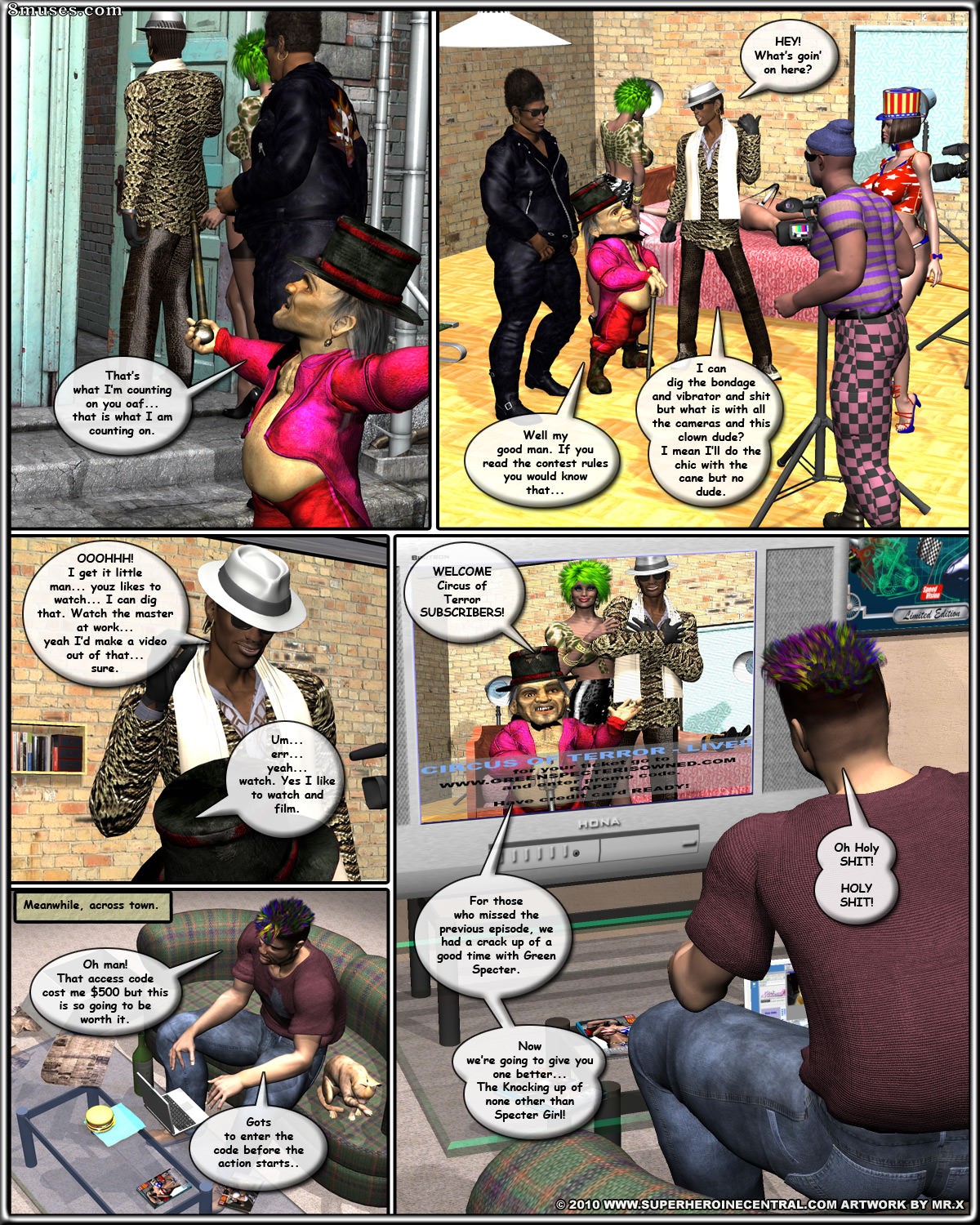 Superheroine Central Comics - Green Specter et Specter Girl - Le plus grand spectacle sur terre - Page 14