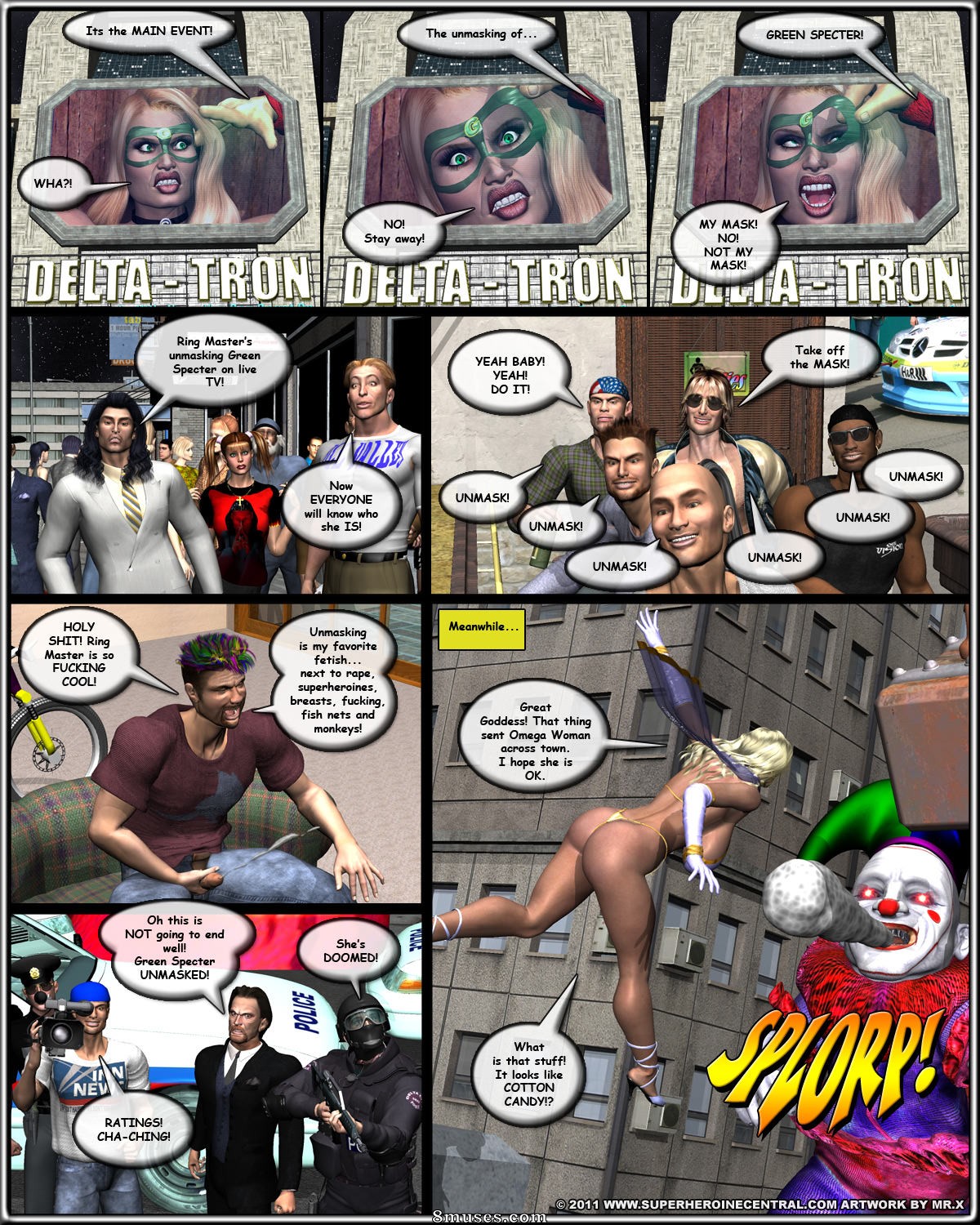 Superheroine Central Comics - Green Specter et Specter Girl - Le plus grand spectacle sur terre - Page 91