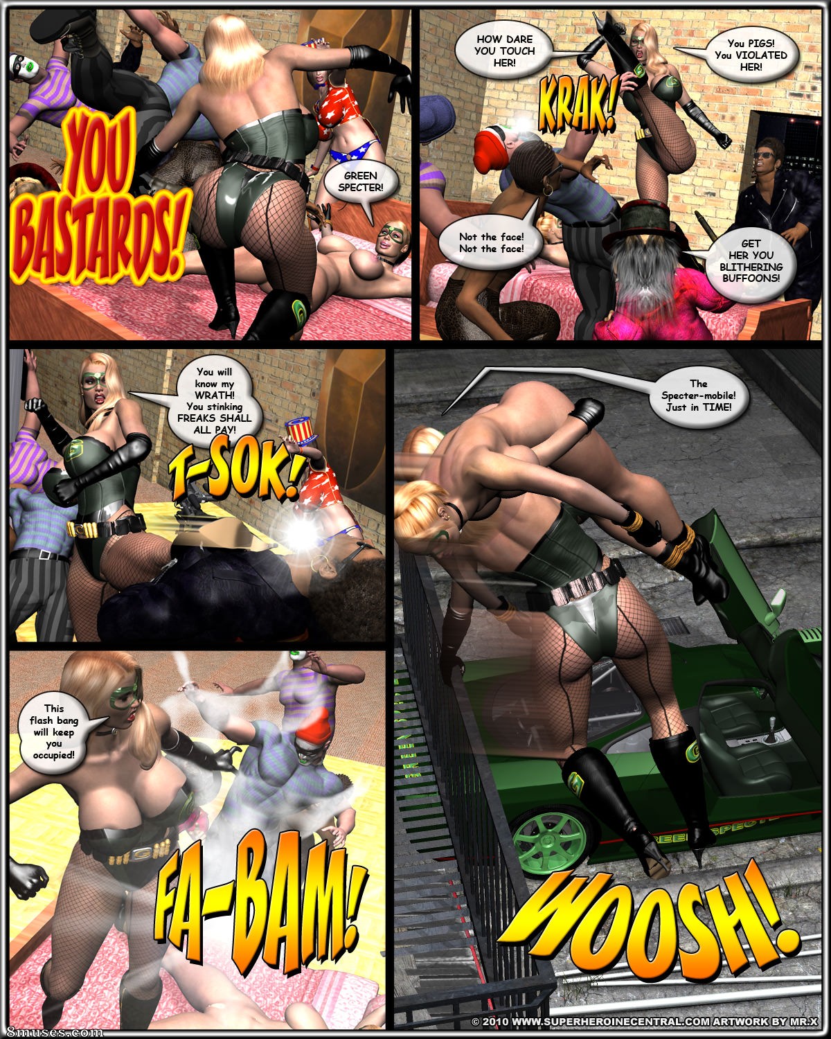 Superheroine Central Comics - Green Specter et Specter Girl - Le plus grand spectacle sur terre - Page 21