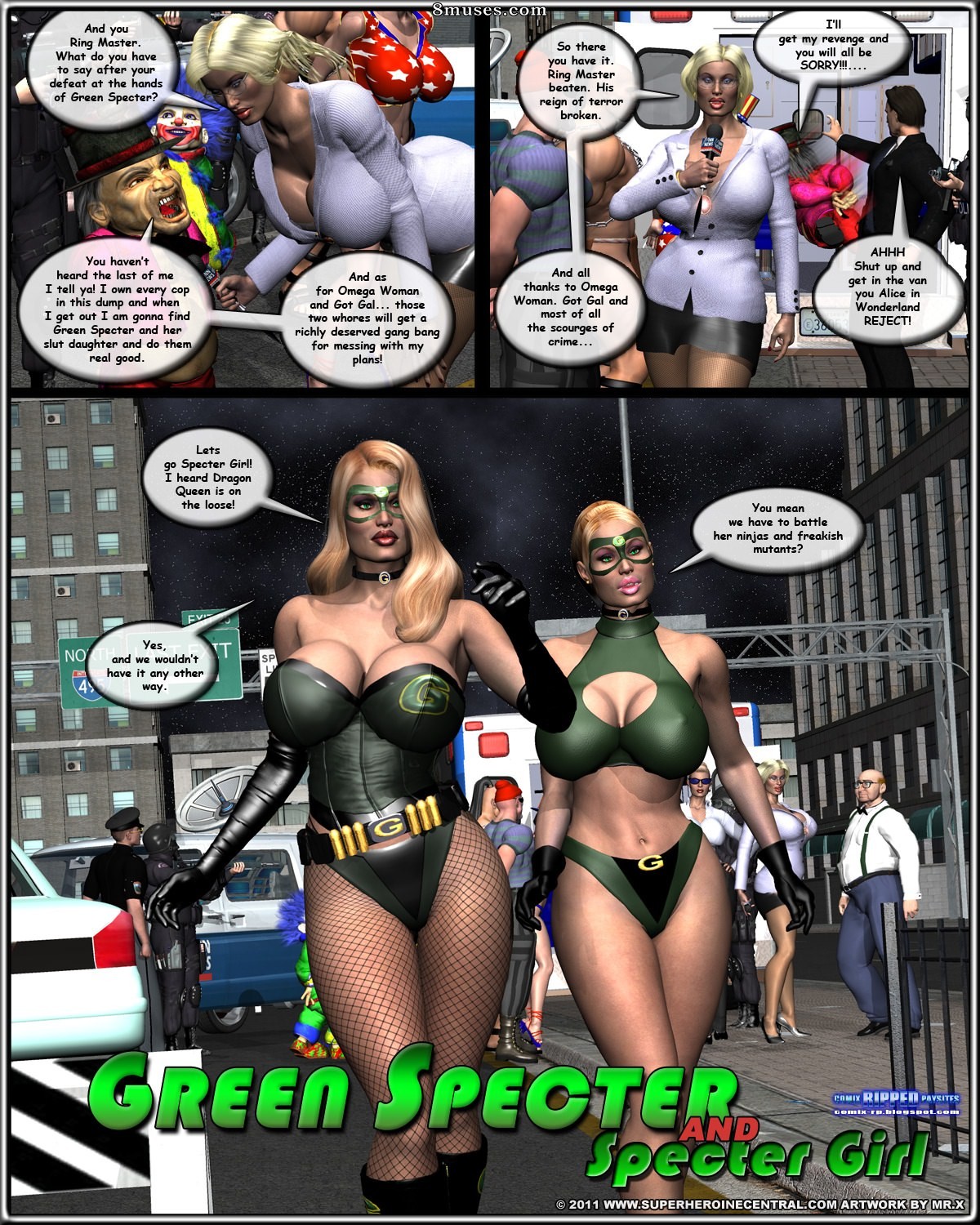 Superheroine Central Comics - Green Specter et Specter Girl - Le plus grand spectacle sur terre - Page 99