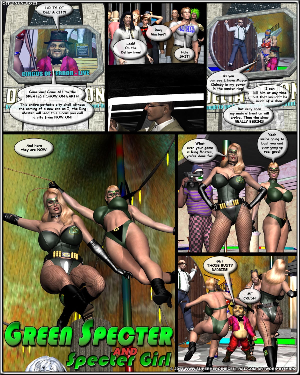 Superheroine Central Comics - Espectro Verde e Garota Espectro - O Maior Espetáculo da Terra - Página 70