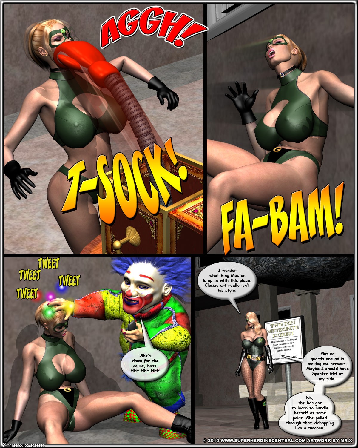 Superheroine Central Comics - Espectro Verde e Garota Espectro - O Maior Espetáculo da Terra - Página 25