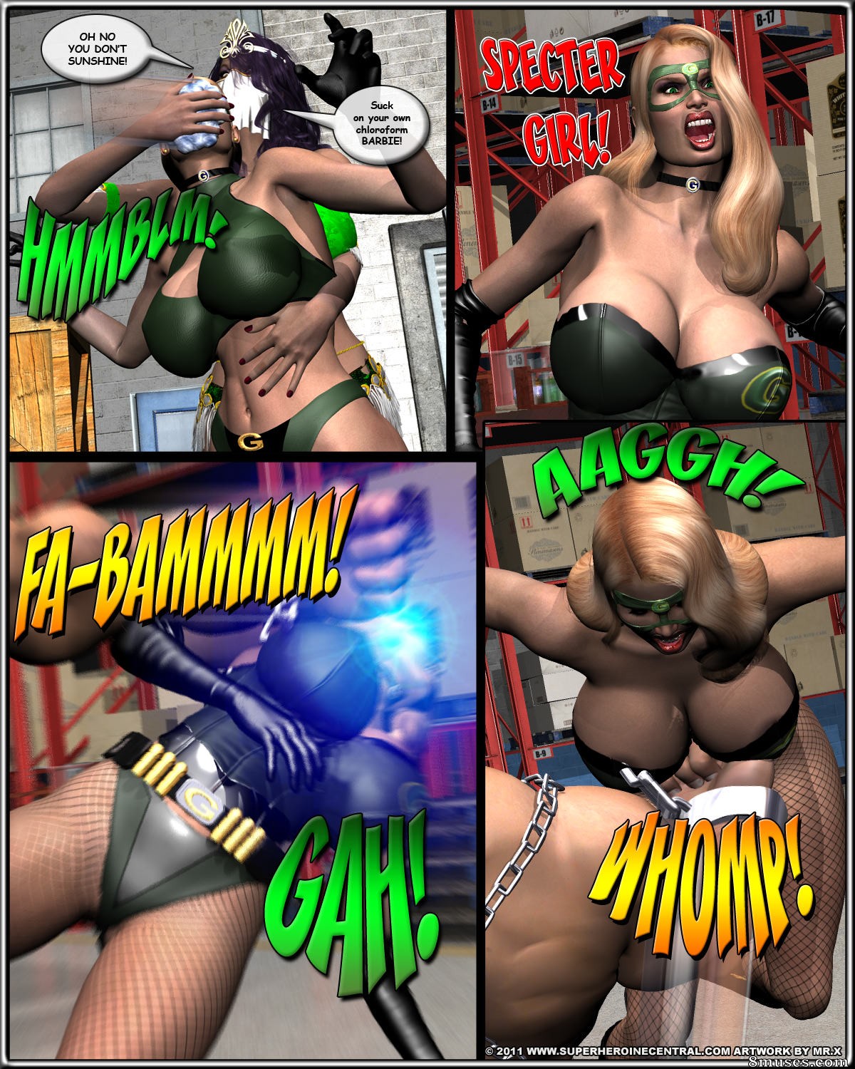 Superheroine Central Comics - Green Specter et Specter Girl - Le plus grand spectacle sur terre - Page 59