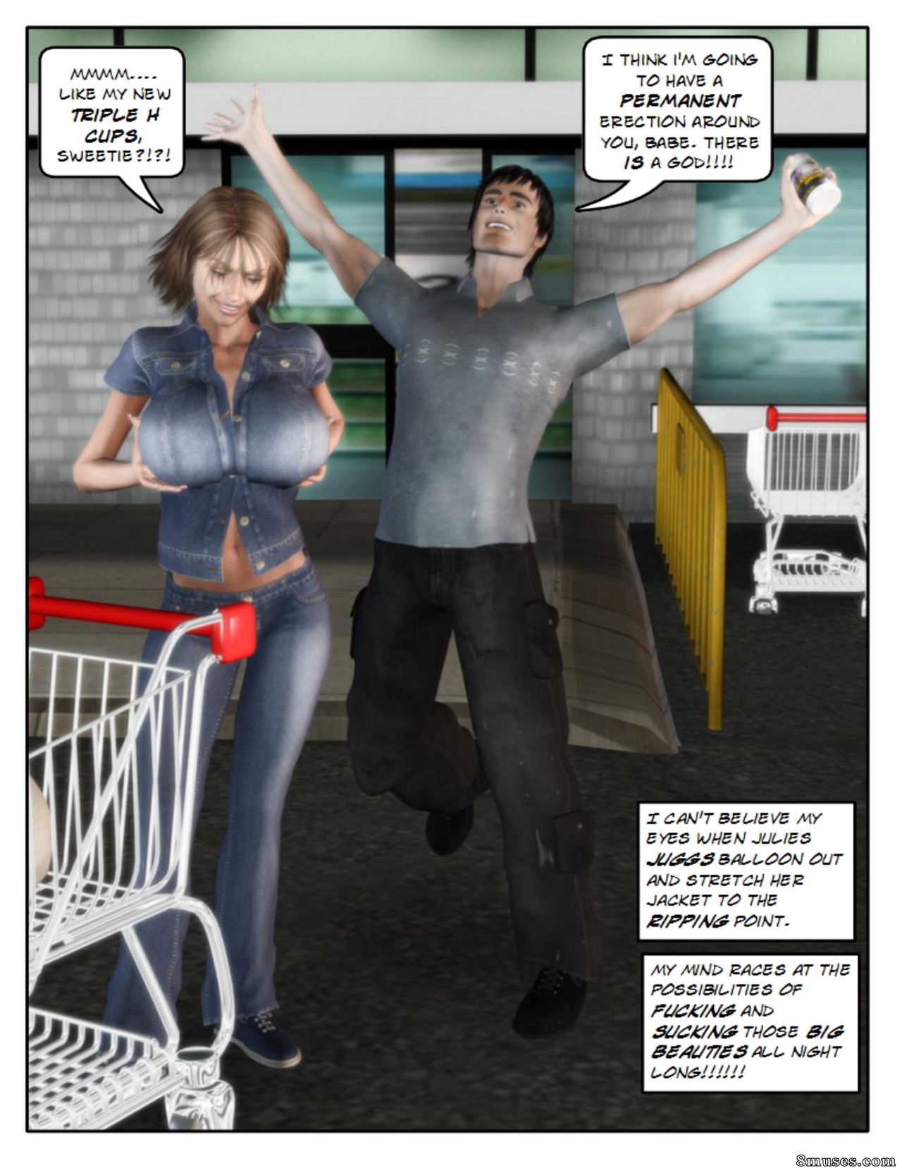 BE Giantess - Big Shopping Trip - Page 11