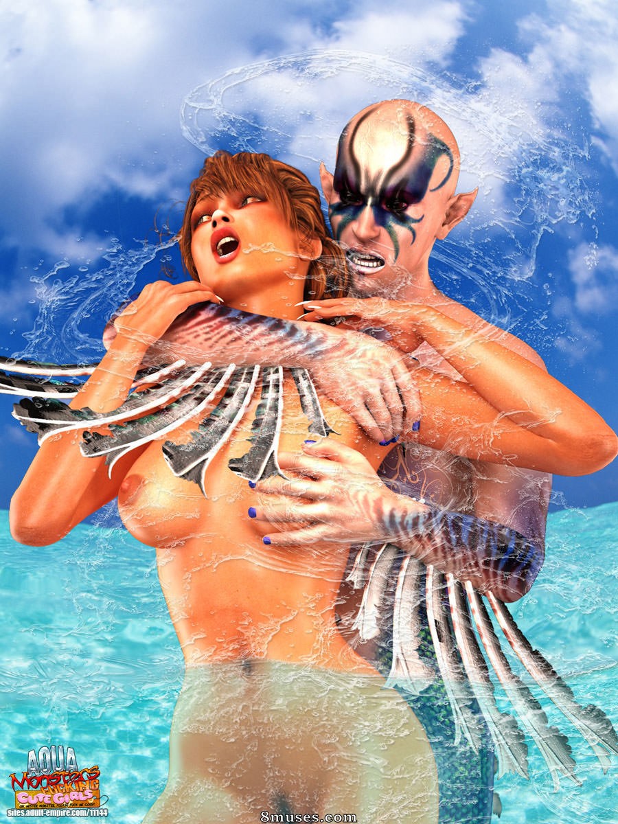Monstres aquatiques baisant des filles mignonnes - Aquaman des Caraïbes - Page 9