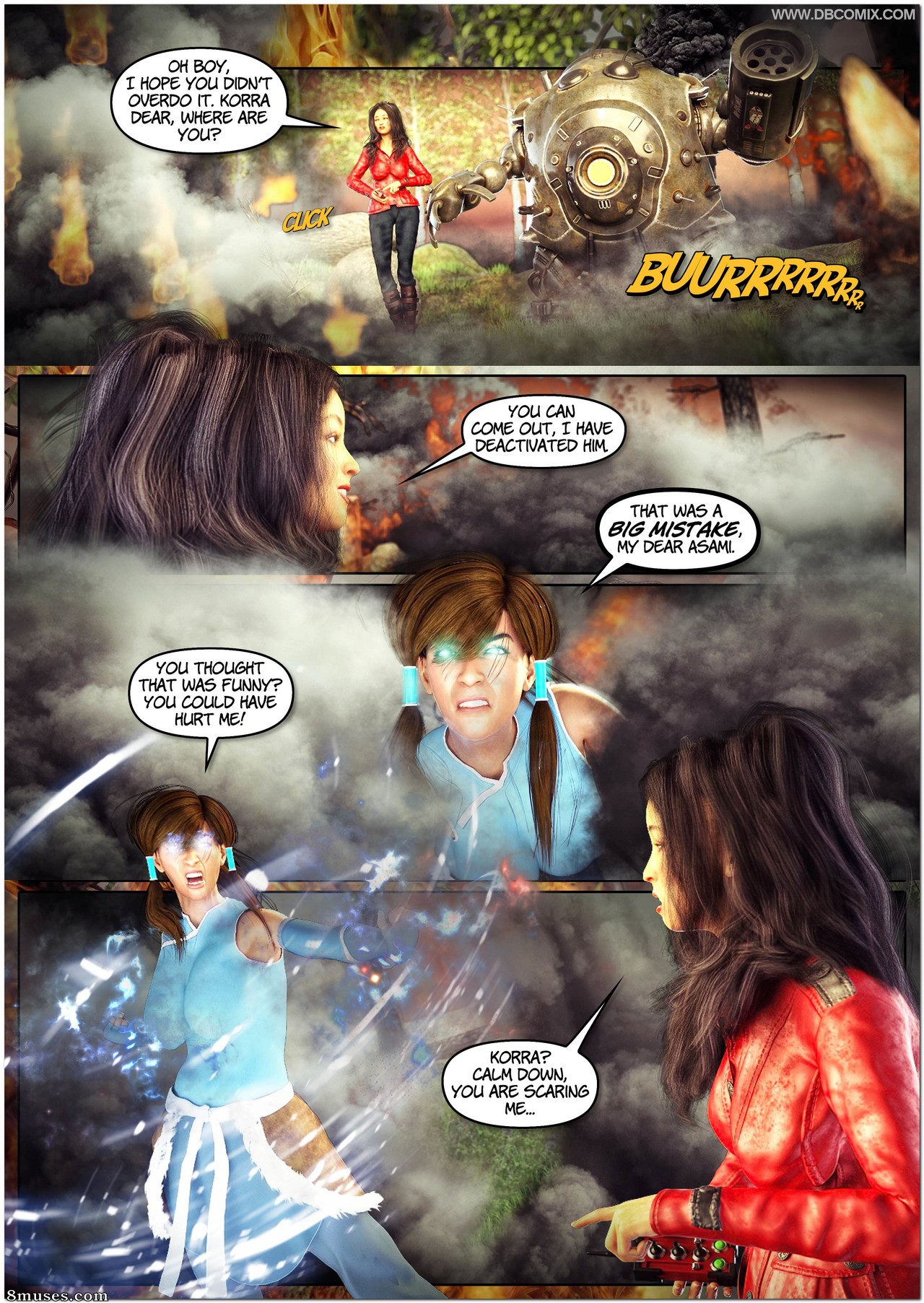 DBComix - Deviant Bondage Comics - The Legend of Korrasami - Satomachines - Page 8