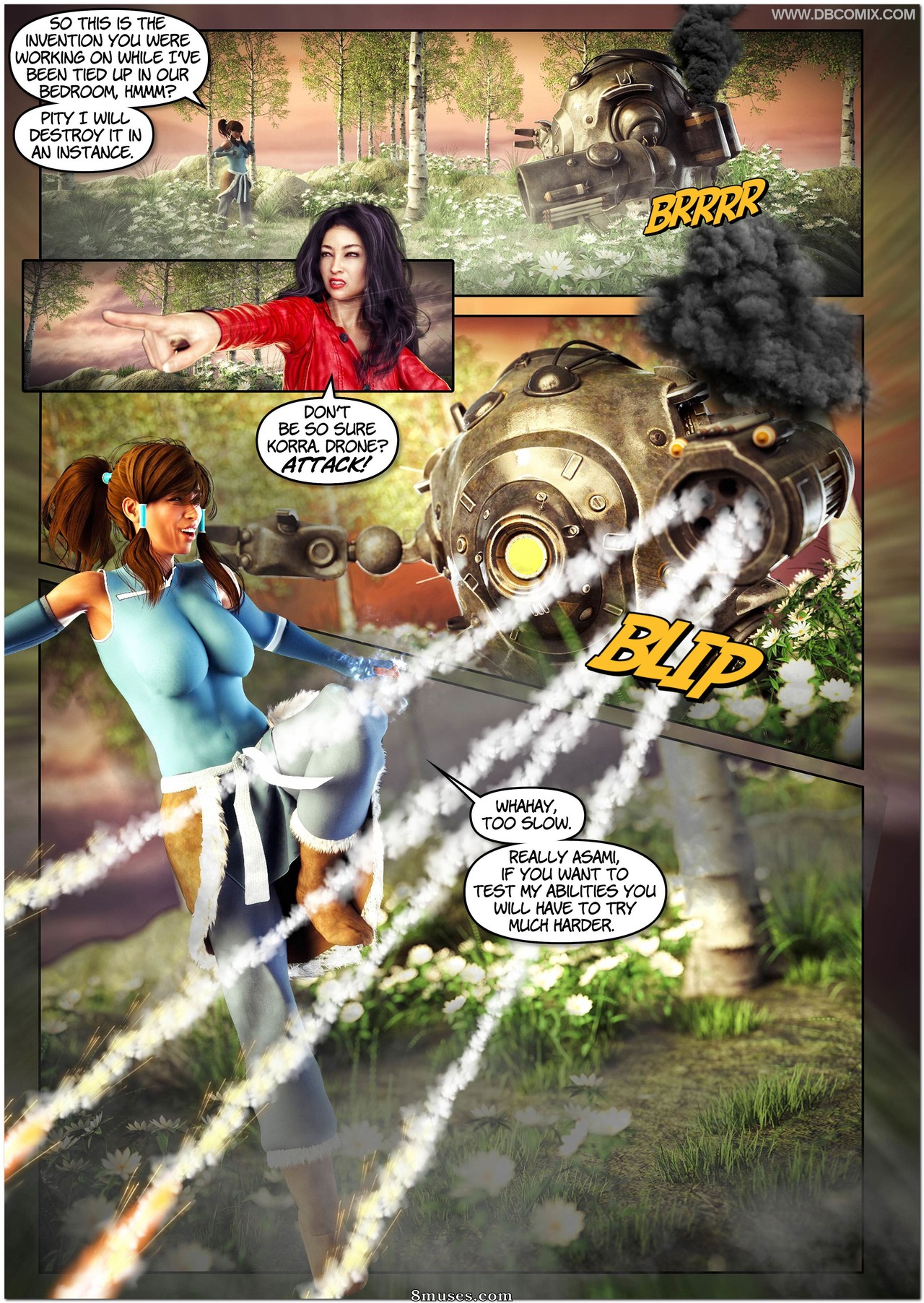 DBComix - Deviant Bondage Comics - The Legend of Korrasami - Satomachines - Page 6