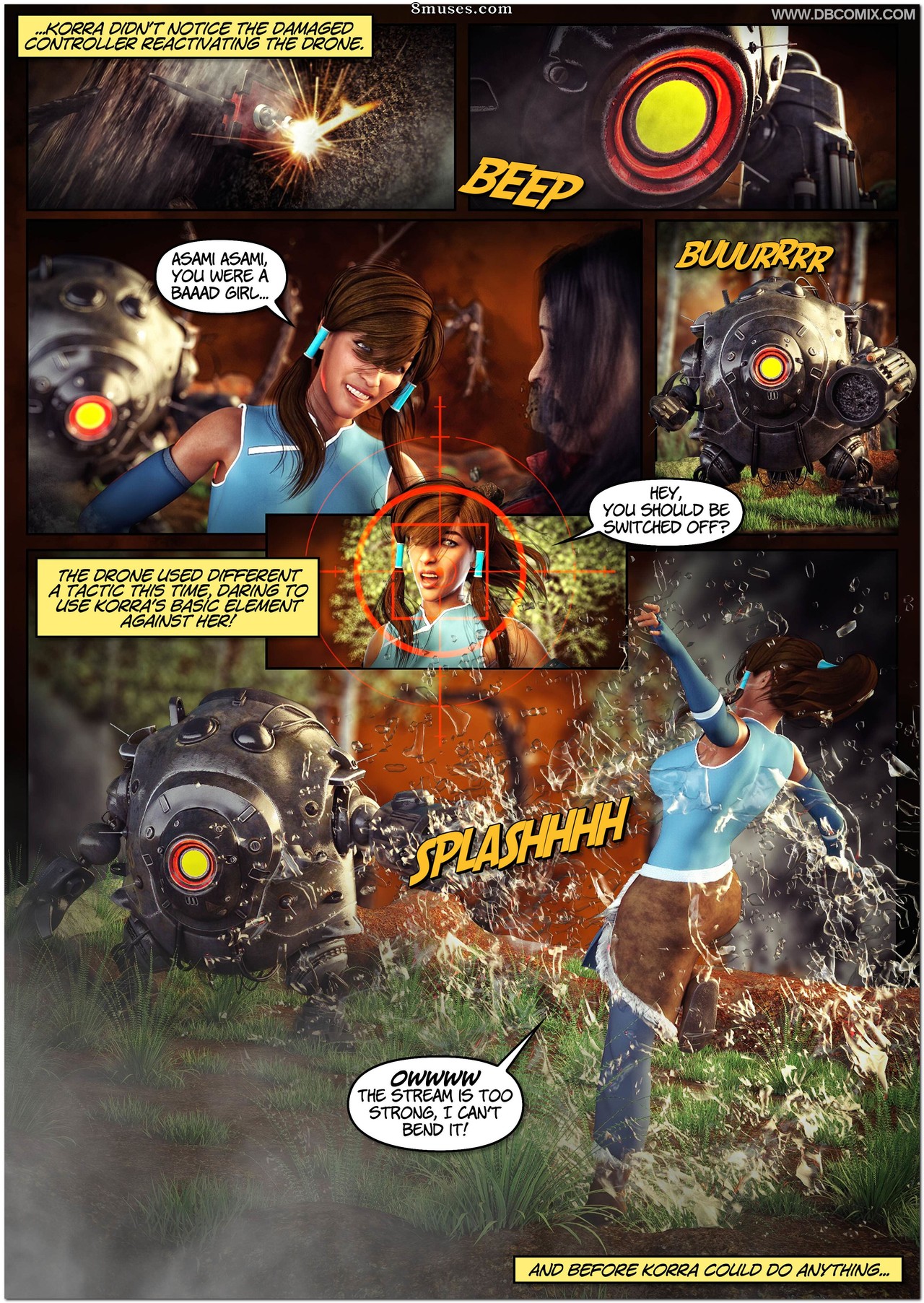 DBComix - Deviant Bondage Comics - The Legend of Korrasami - Satomachines - Page 12