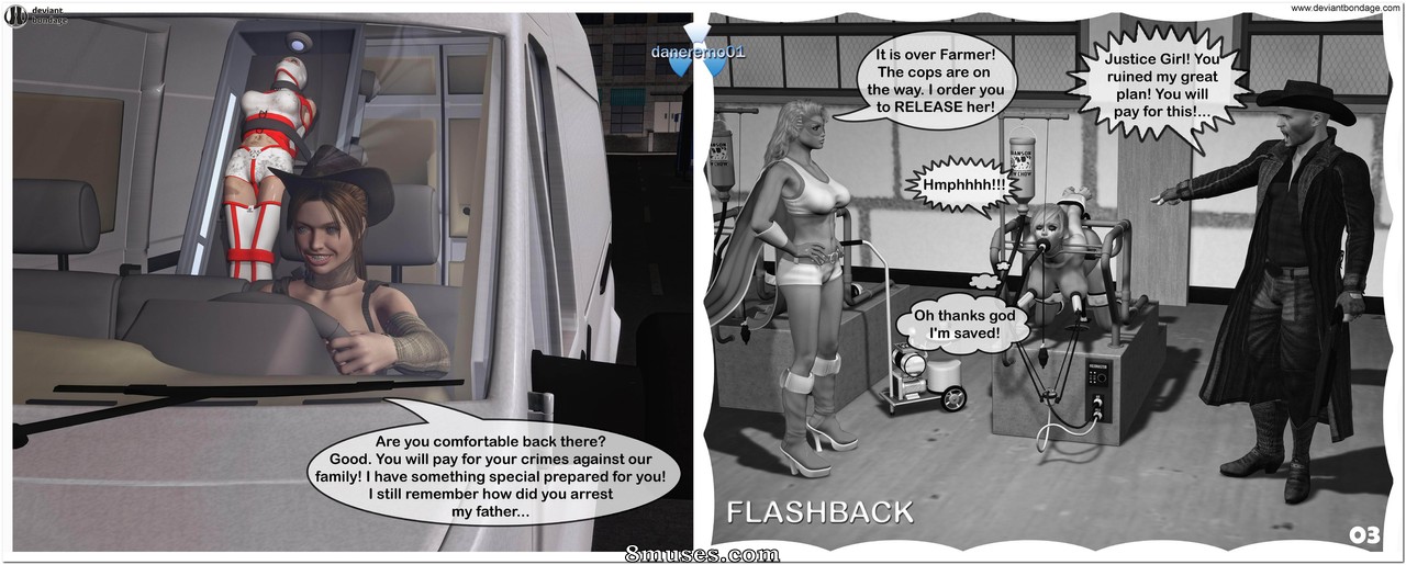 DBComix - Deviant Bondage Comics - Fille de justice aux mains de Cowgirl - Page 5