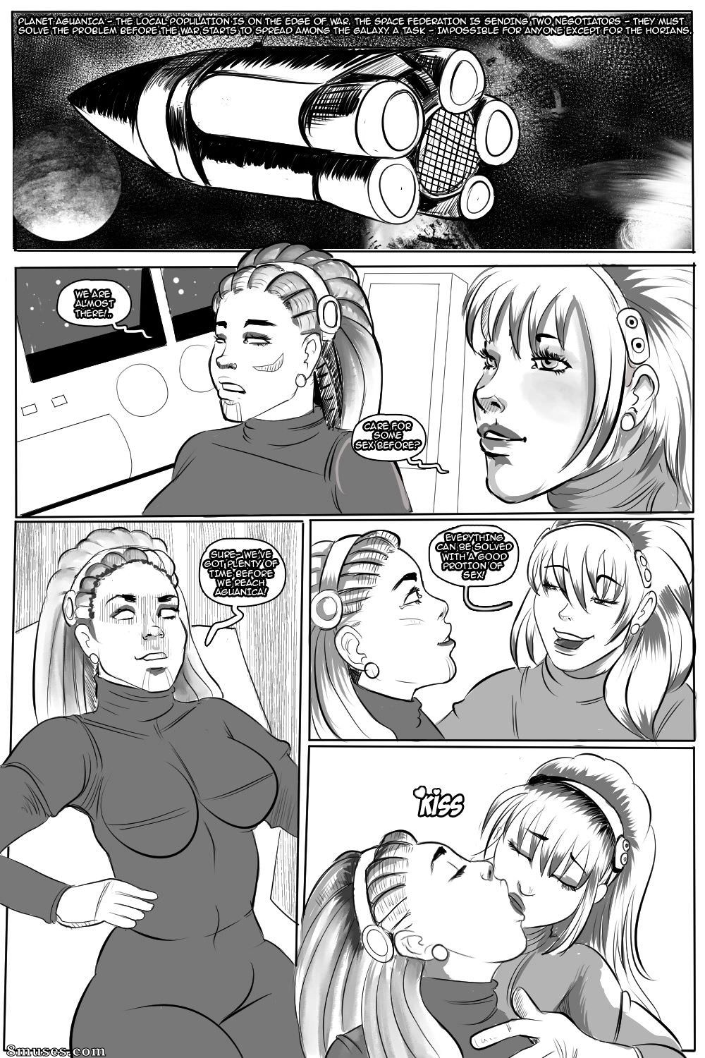 Mavis Rooder Comics - Anna The Horian - Conflict on Aguanica - Page 1