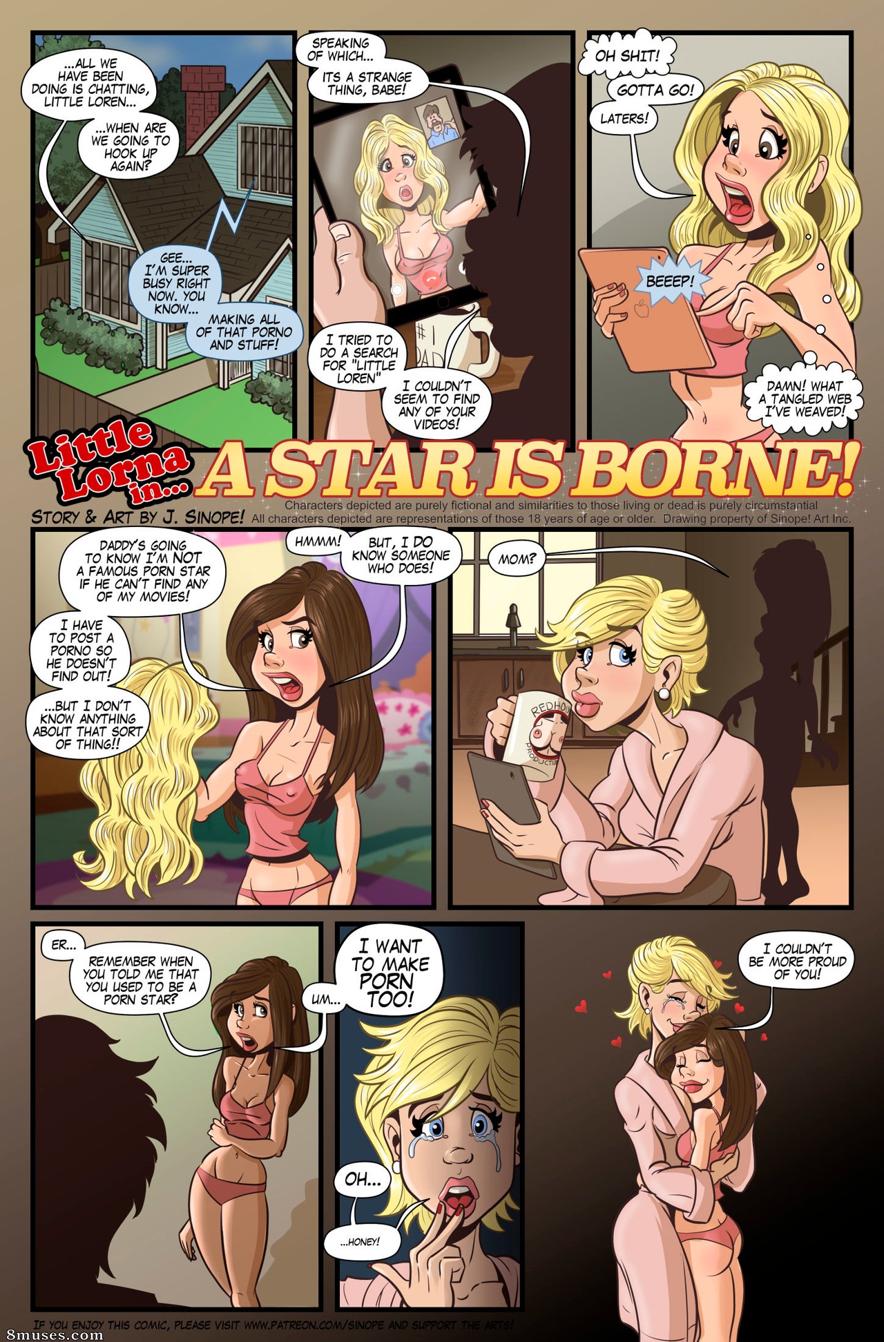 Sinope Comics - Lorna pequena em... Um astro nasce! - Página 1