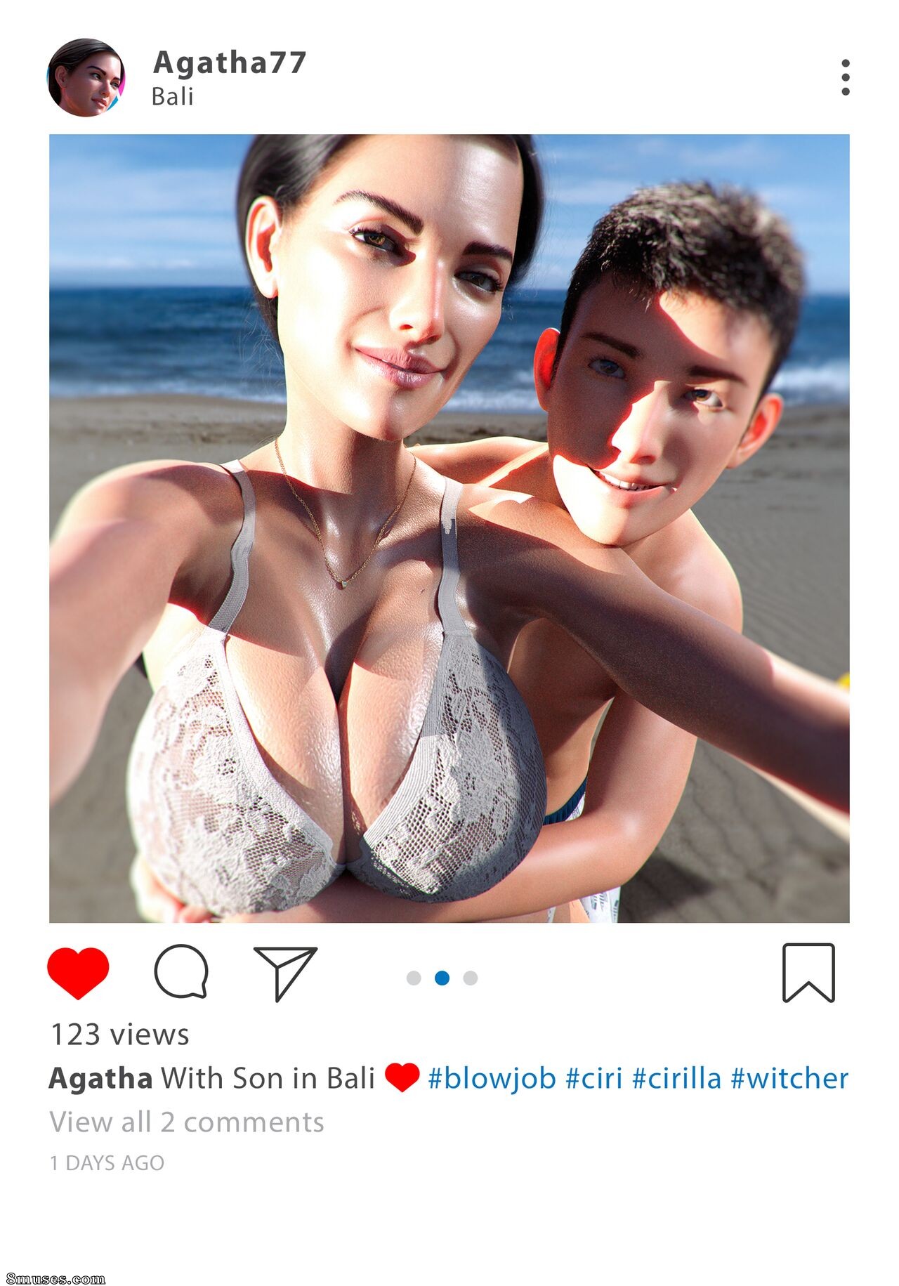 GA3DDOLLS - Agatha and Son Private Vacation in Bali - Page 5