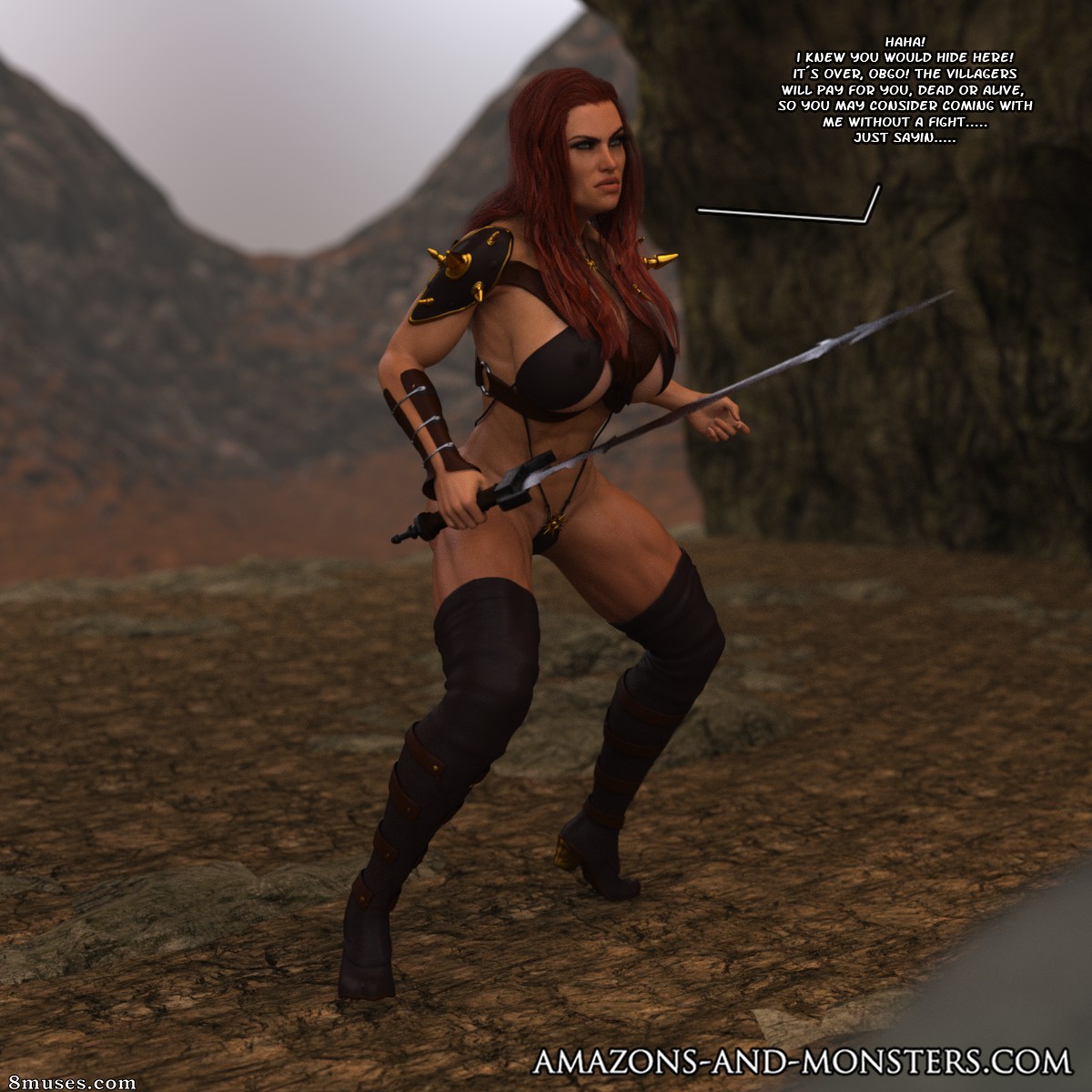 Amazons and Monsters Comics - Red Sanya vs The Champion of Nemesis - Page 2