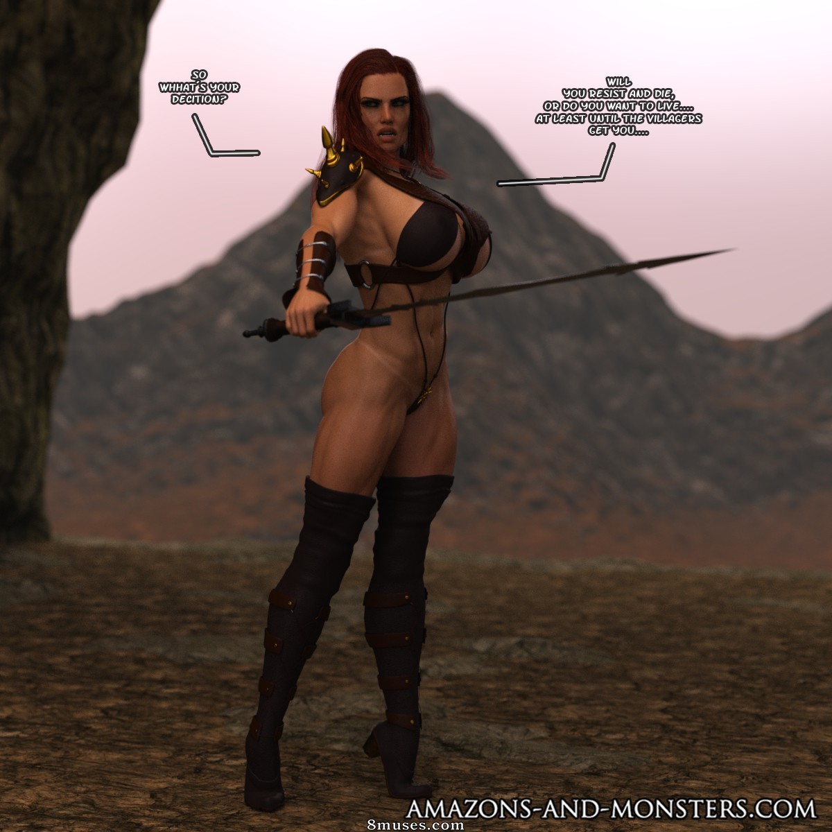 Amazons and Monsters Comics - Red Sanya vs The Champion of Nemesis - Page 3