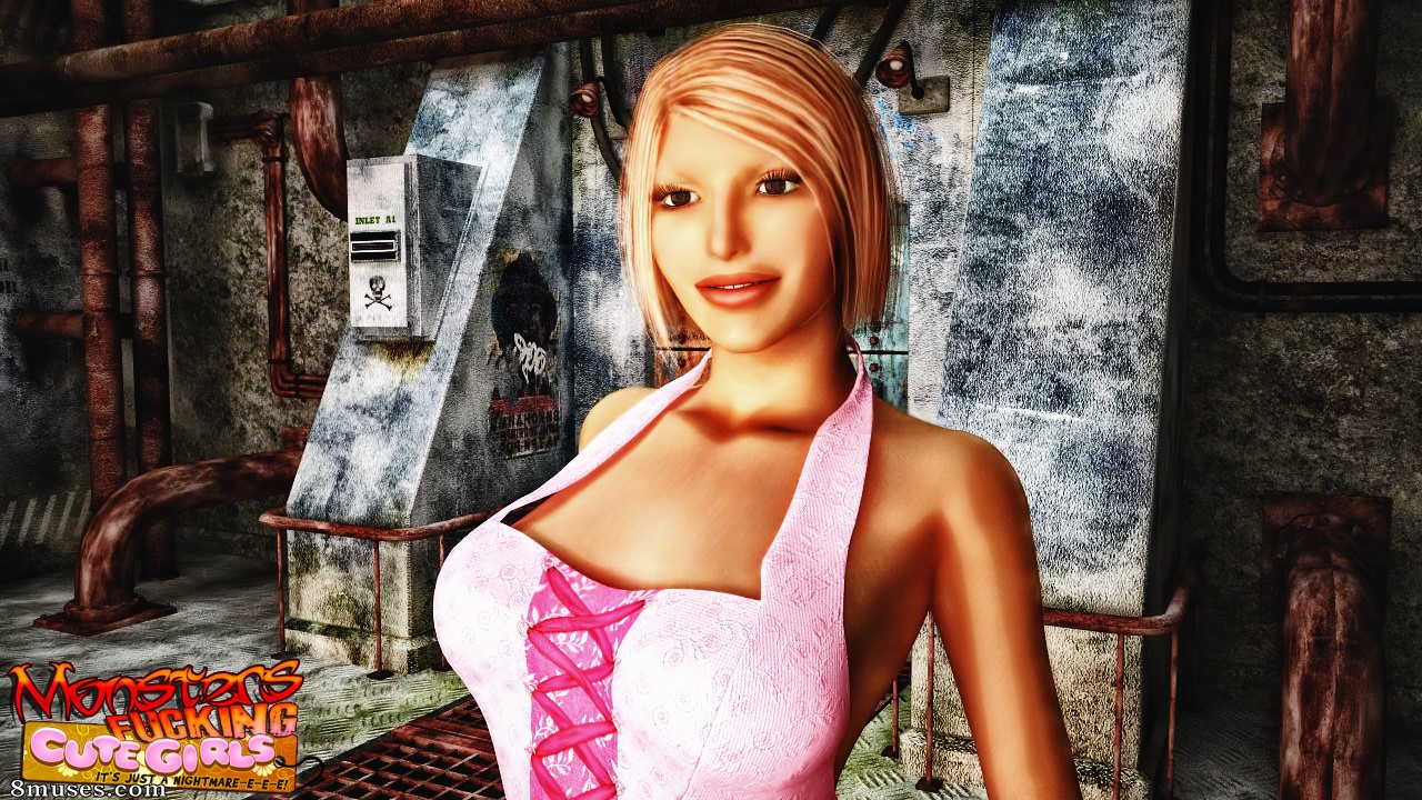 Monster Fucking Cute Girls - Pink Dress in the Factory - Page 2