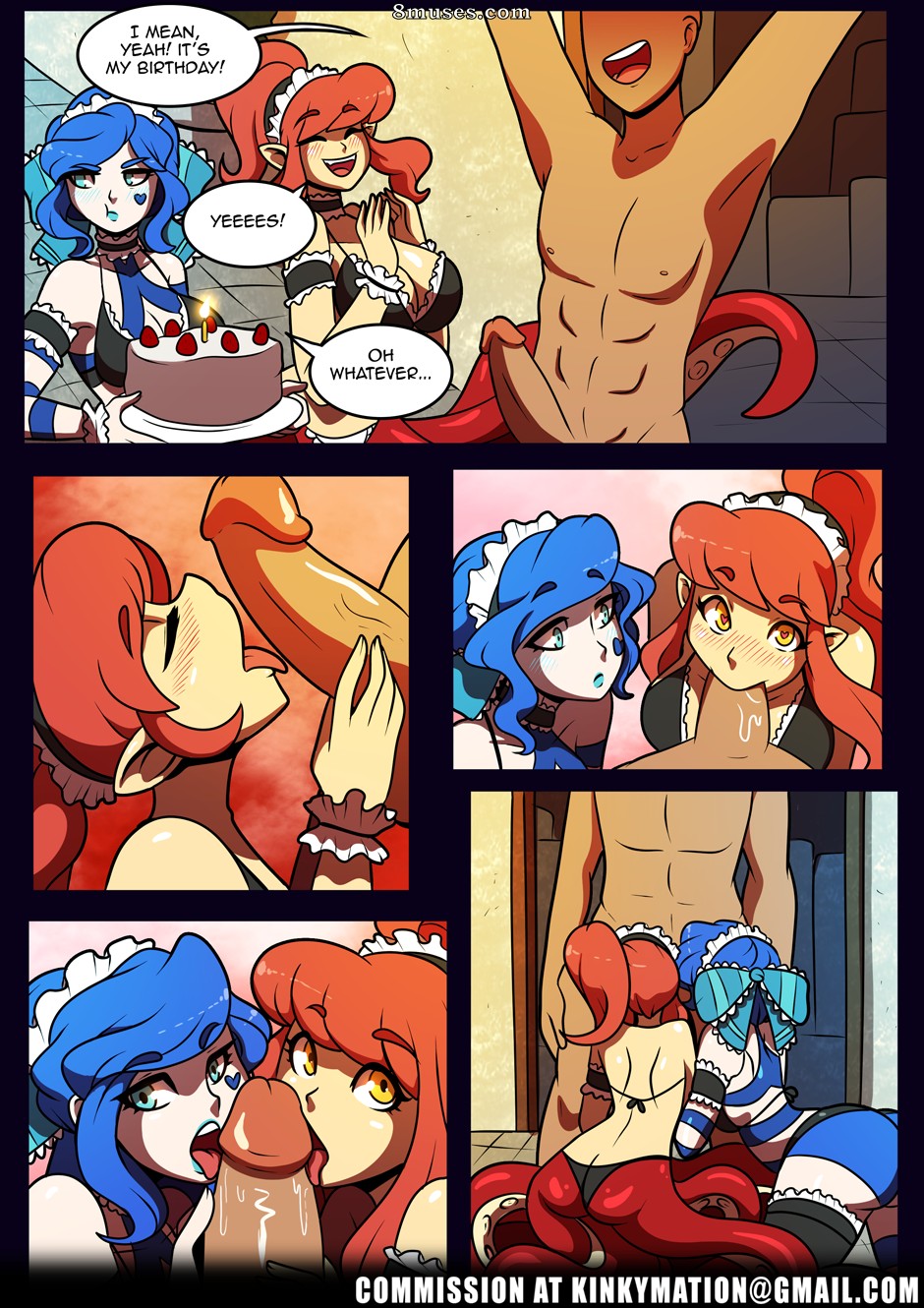Kinkymation Comics - Empregada doméstica de aniversário - Página 2