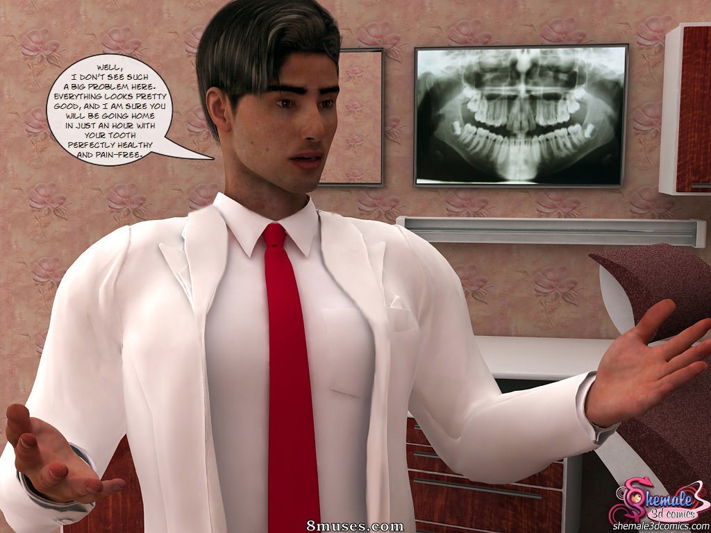 Shemale3DComics.com Collection - En el dentista - Página 4