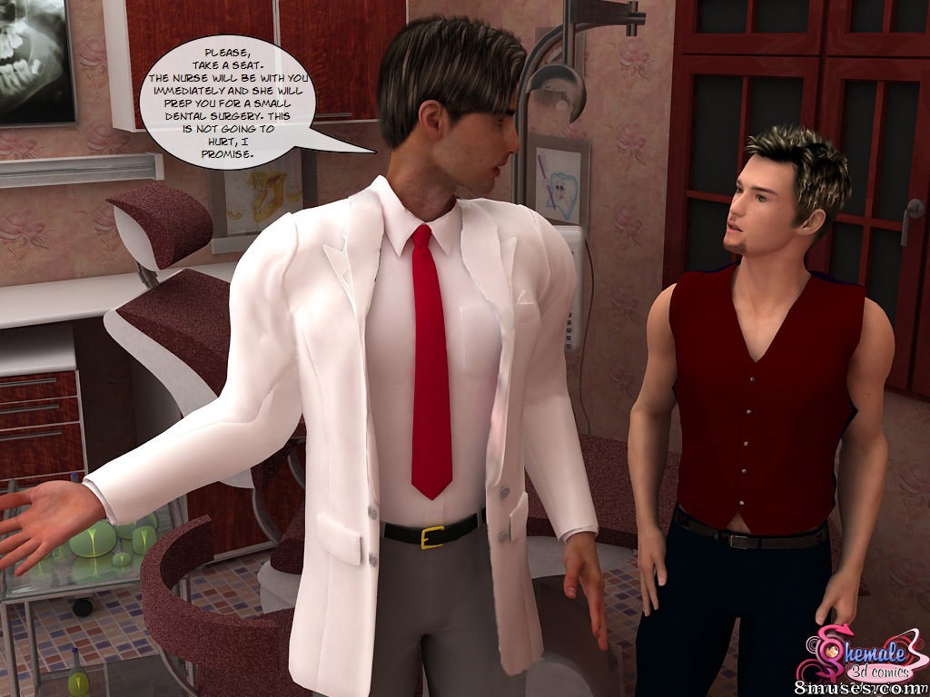 Shemale3DComics.com Collection - No dentista - Página 5