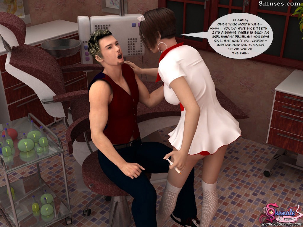 Shemale3DComics.com Collection - Au cabinet du dentiste - Page 10