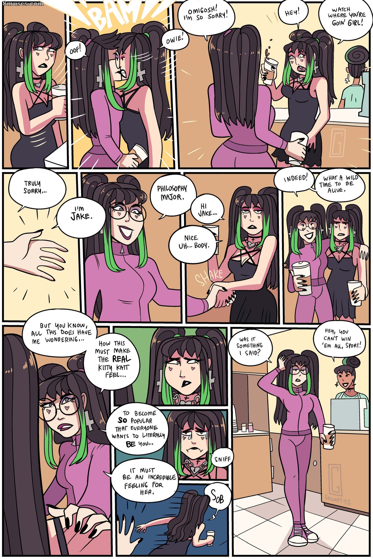Grumpy-TG - Socorro! As Garotas-Elo Stolei meu Corpo - Página 9