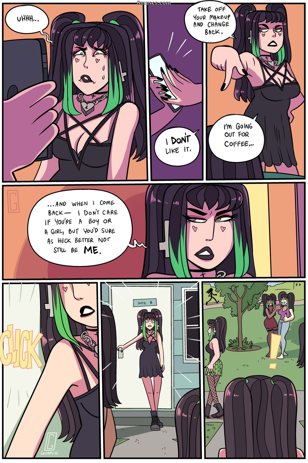 Grumpy-TG - Socorro! As Garotas-Elo Stolei meu Corpo - Página 7