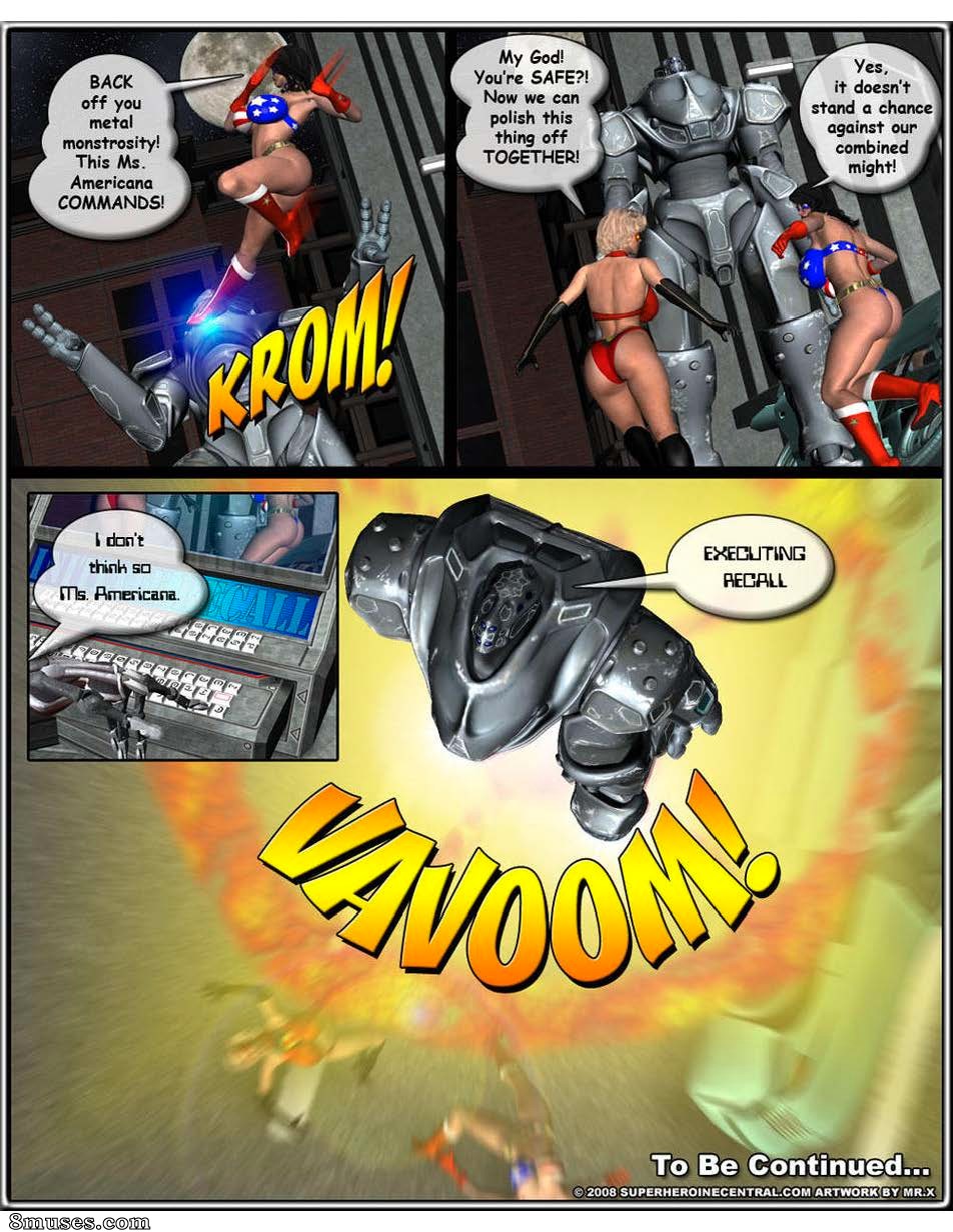 Superheroine Central Comics - Ms Americana and Omega Woman - Terror Strikes - Page 21
