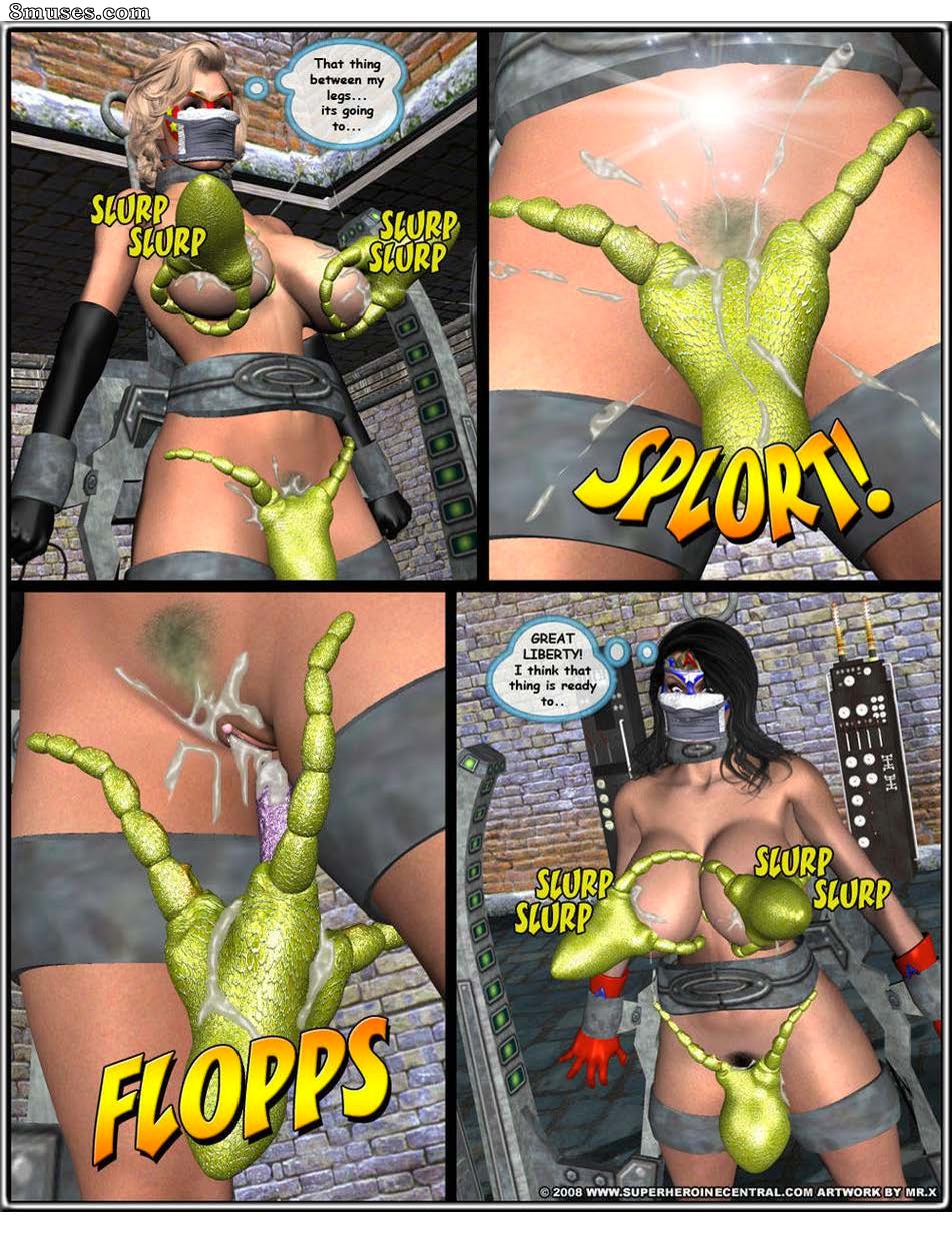 Superheroine Central Comics - Srta. Americana e Omega Woman - terror ataca - Página 65