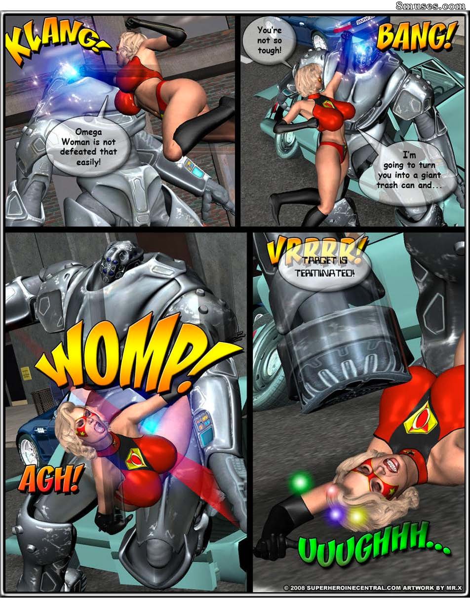 Superheroine Central Comics - Srta. Americana e Omega Woman - terror ataca - Página 20