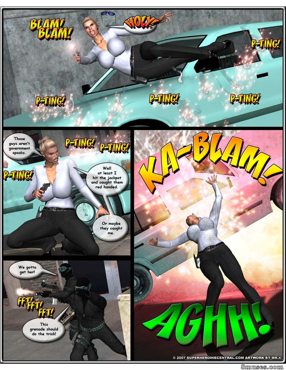 Superheroine Central Comics - Srta. Americana e Omega Woman - terror ataca - Página 9