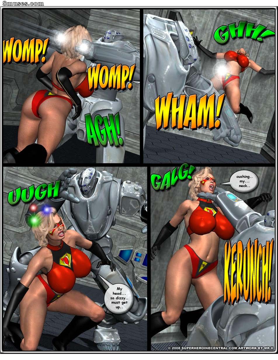 Superheroine Central Comics - Srta. Americana e Omega Woman - terror ataca - Página 96