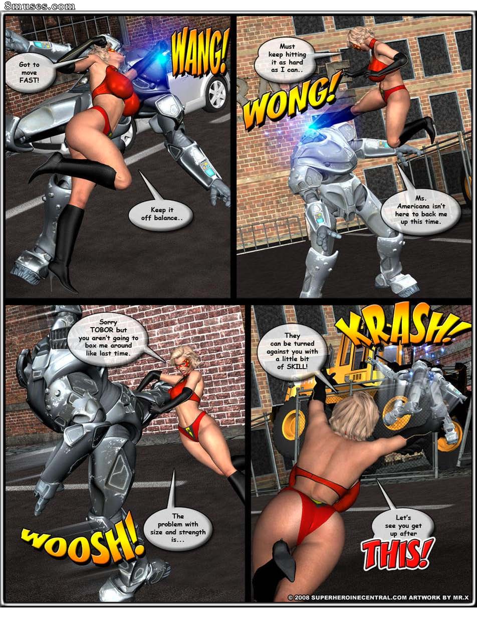 Superheroine Central Comics - Mlle Américaine et Omega Woman - Le terrorisme frappe - Page 38