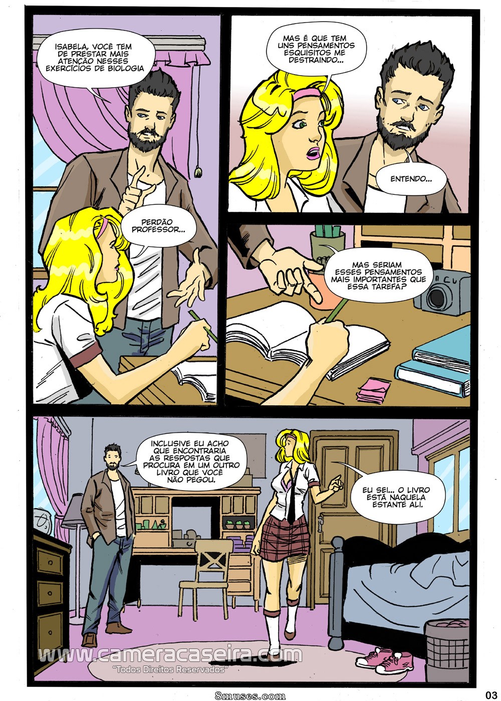 As Novinhas da Escola - 3 Meu Professor é um Gato - Page 3