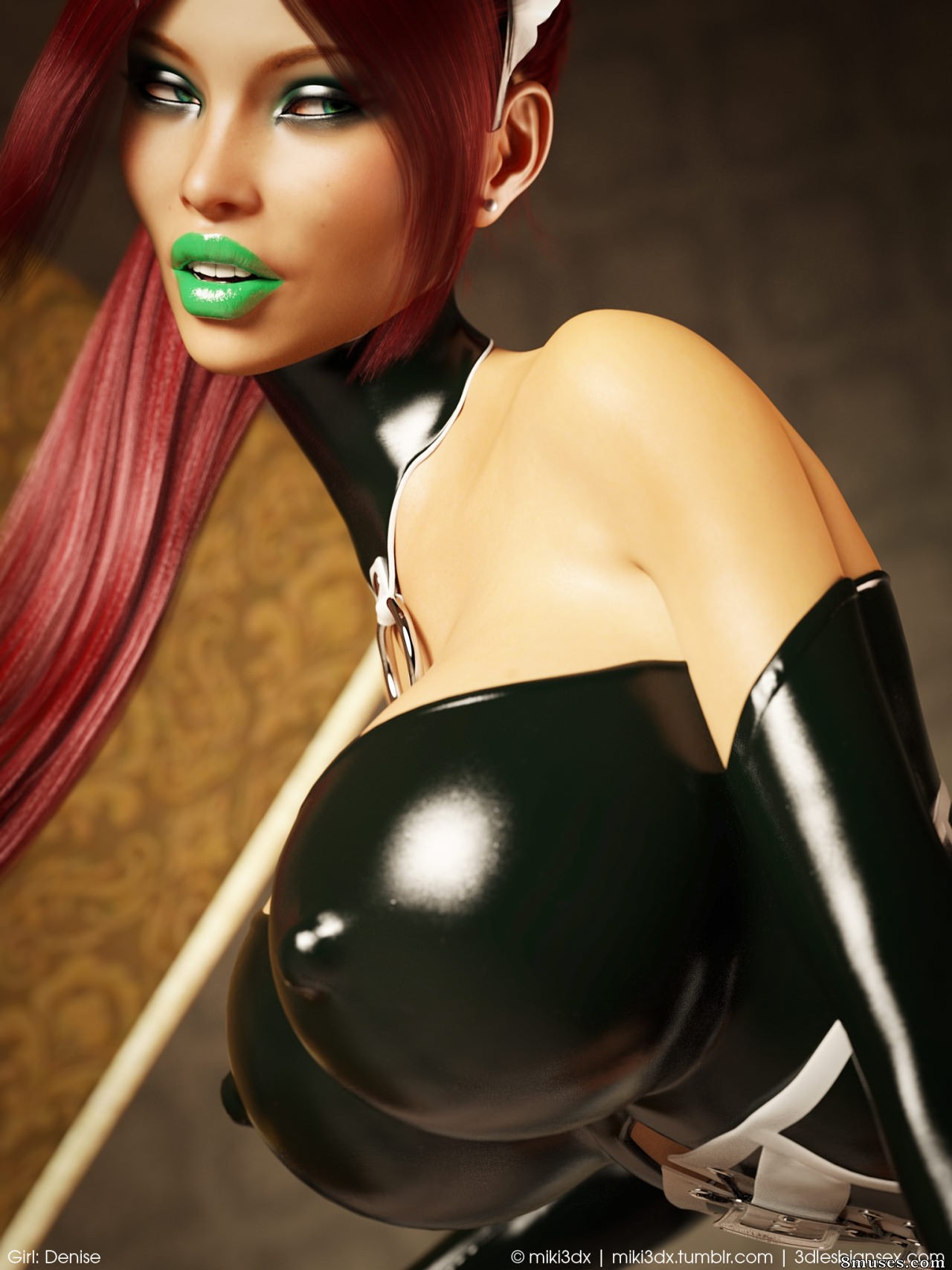 Miki3DX - Denise Latex Maid - Page 8