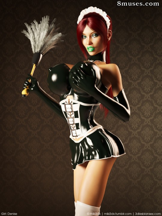 Miki3DX - Denise Latex Maid - Page 4