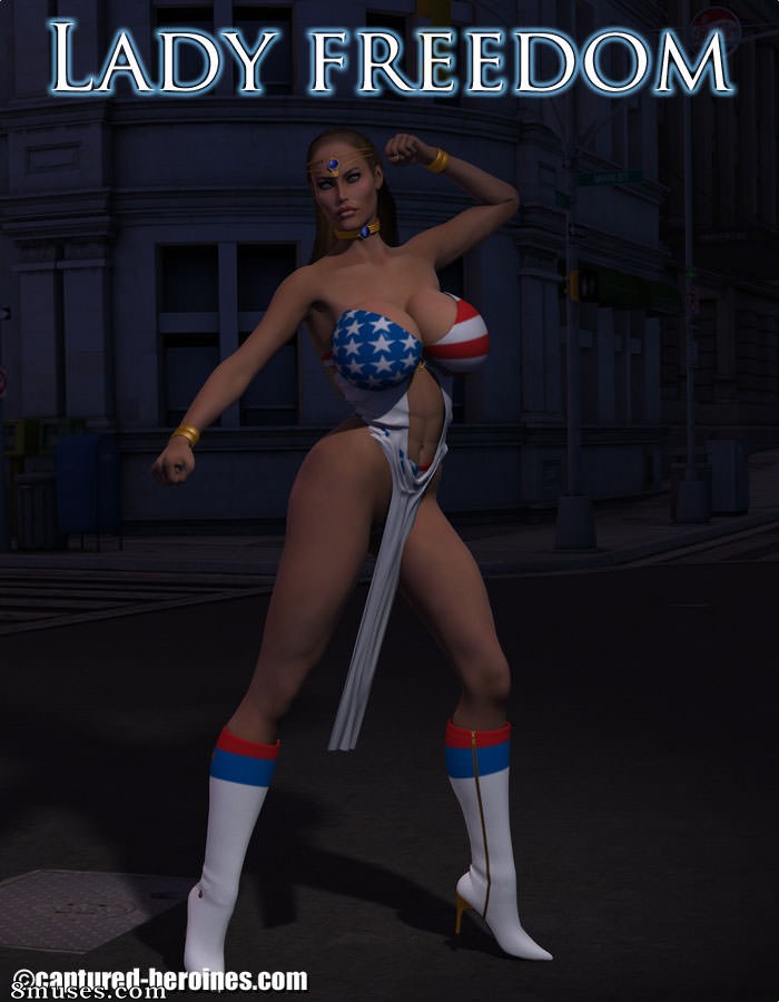 Captured-Heroines Comics - Lady Liberdade - Página 1