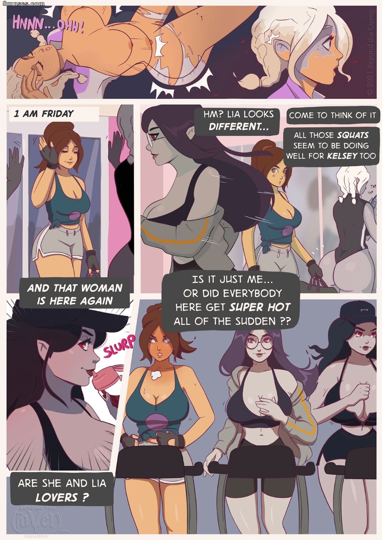 Hornyx Comics - El gimnasio nocturno - Página 8