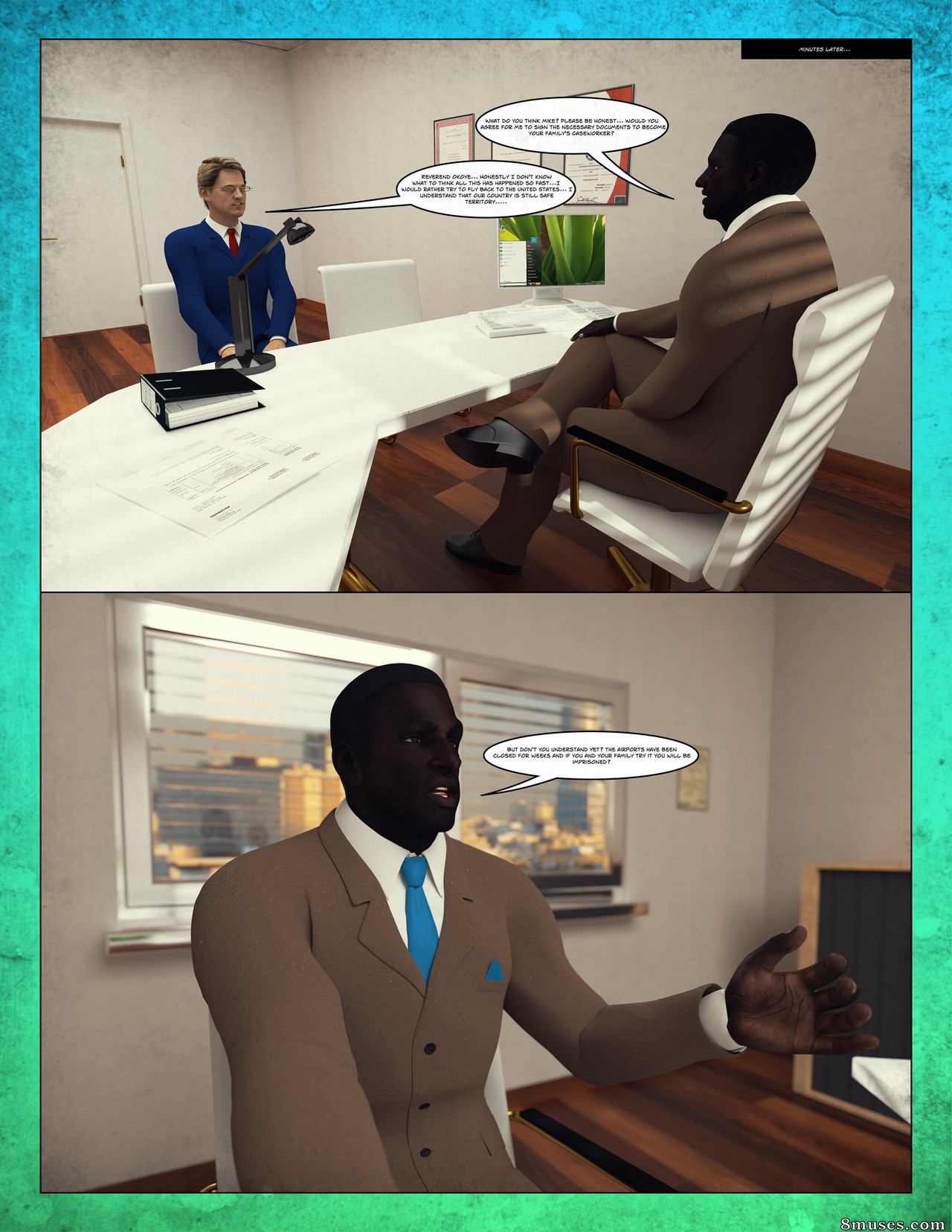 Moiarte Comics - Black Takeover - Tribal White Family - Page 4
