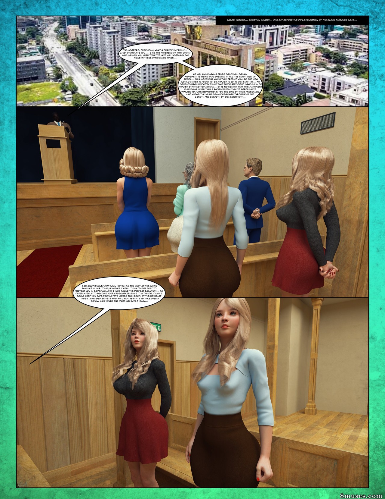 Moiarte Comics - Black Takeover - Tribal White Family - Page 2