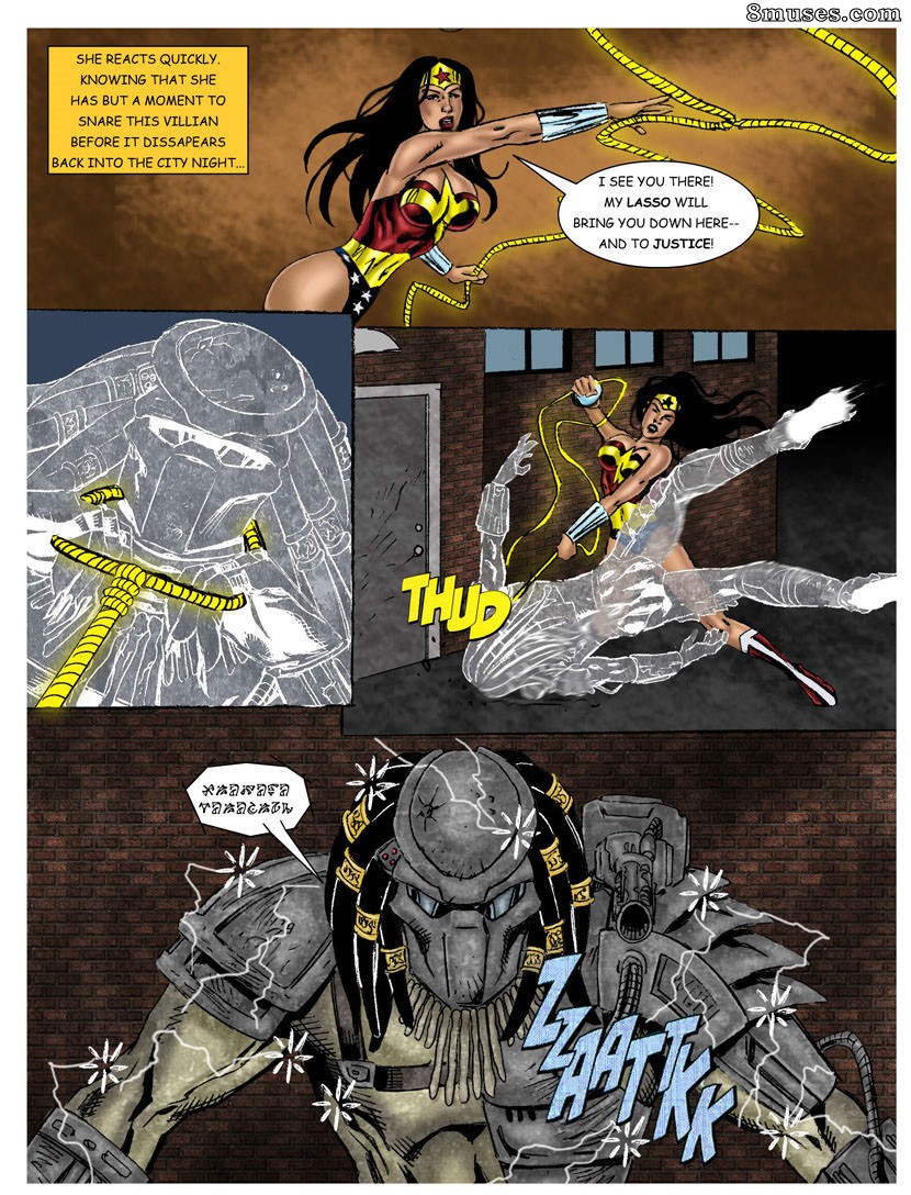 Page 13 | 9-Superheroines-Comics/Wonder-Woman-vs-Predator/Issue-1 | 8muses  - Sex Comics